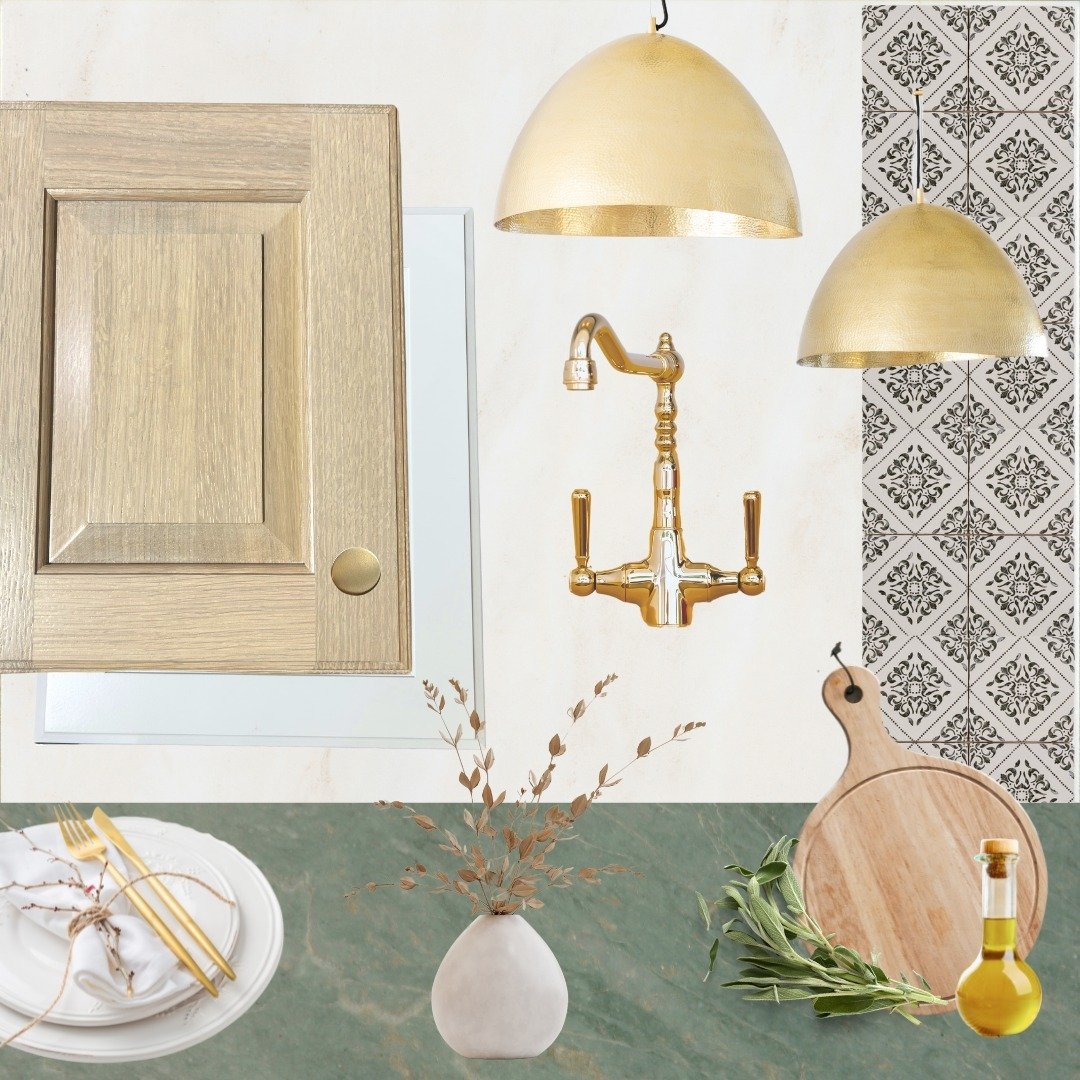&quot;Sage Advice&quot;

Today's moodboard is inspired by the sage countertops and decor that have been trending in home remodels. Sage green is a subtle shade that can be treated similarly to a neutral in design. It goes particularly well with warm 