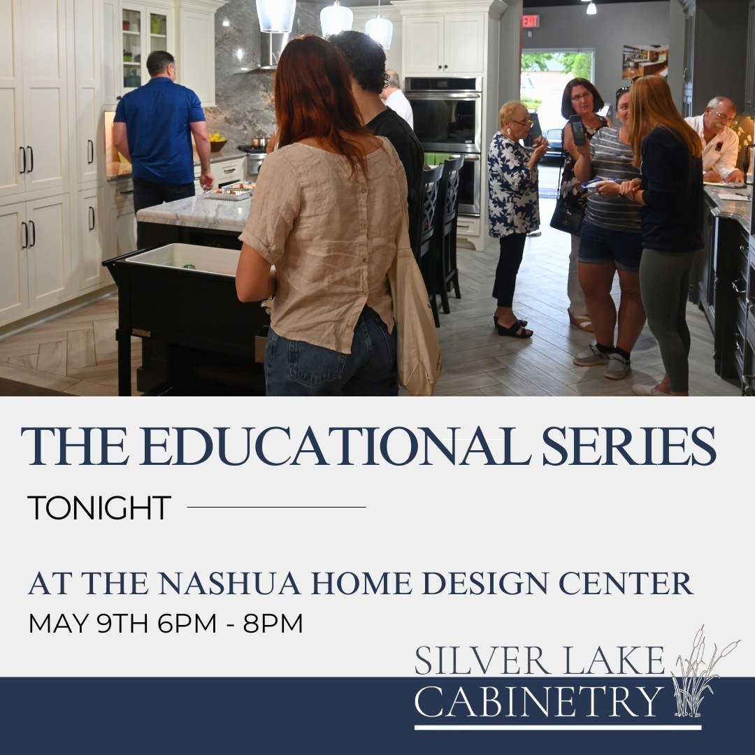 If you've RSVP'd to the Nashua Home Design Center Educational Series tonight, we are so excited to see you. Please come ready with your design questions, and don't forget to bring a canned good for our Nashua Soup Kitchen &amp; Shelter drive. 

If yo