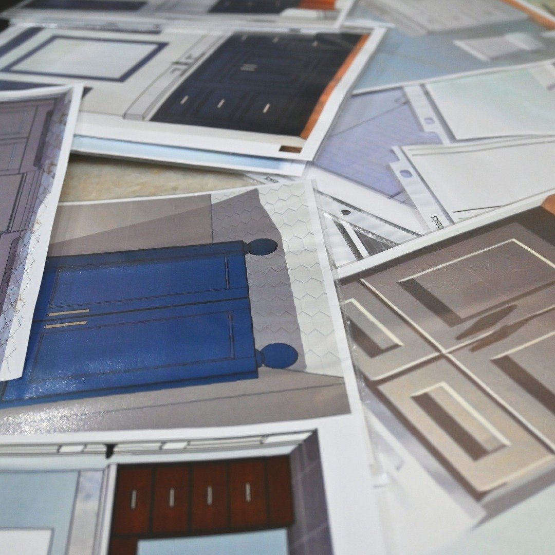 The combinations for a bathroom vanity design are endless, but sometimes, it helps to lay everything out in front of you. We have a large binder of vanity designs at our Nashua showroom to help customers get an idea of what they're looking for.

#van
