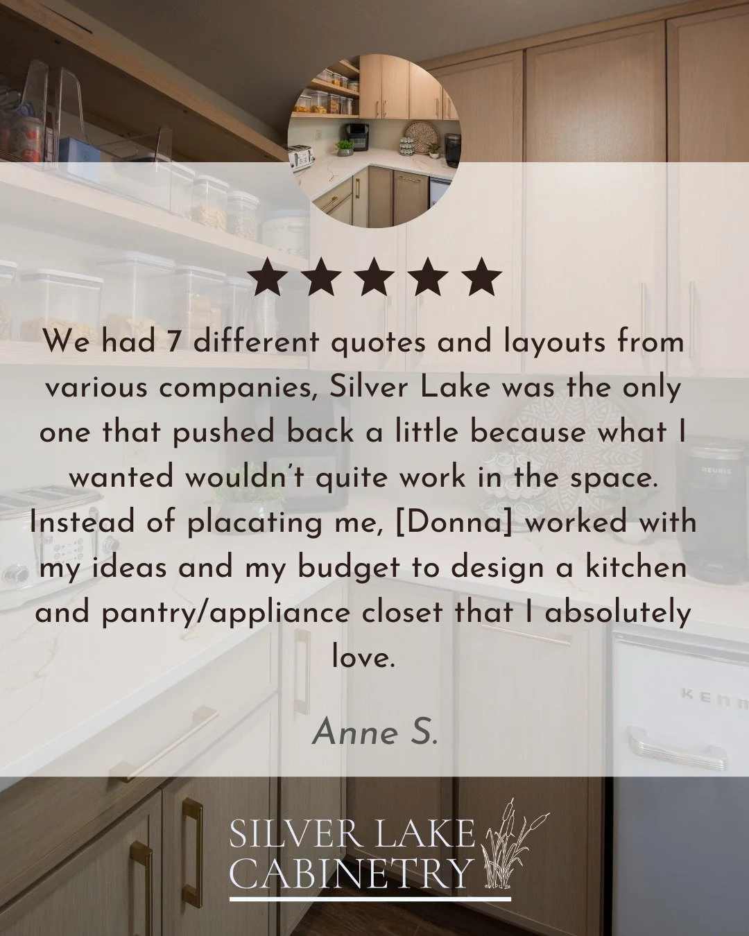 Thank you, Anne, for taking the time to leave such a kind review for Donna and Silver Lake.