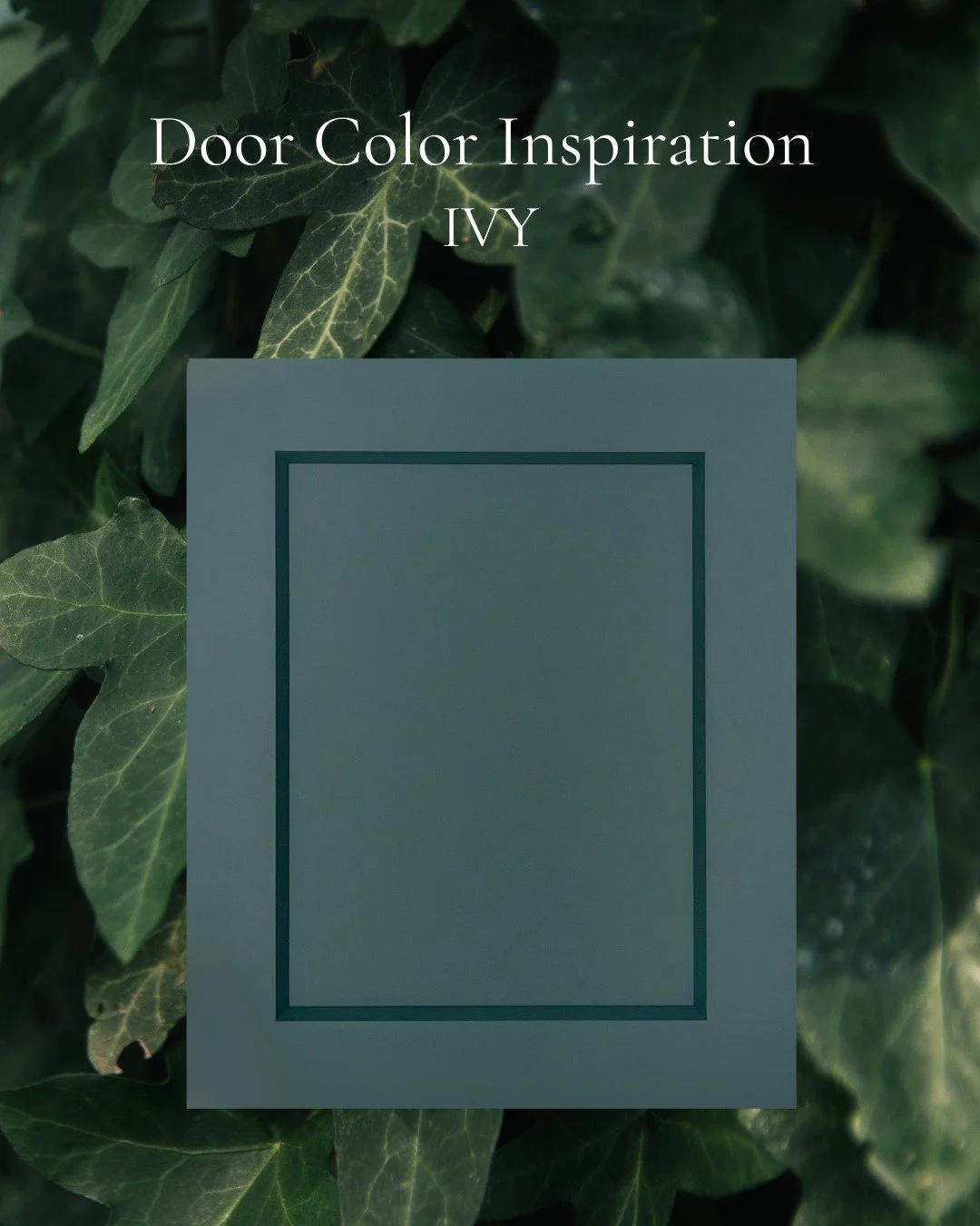 This Greenwich door by Candlelight Cabinetry is in the color Ivy