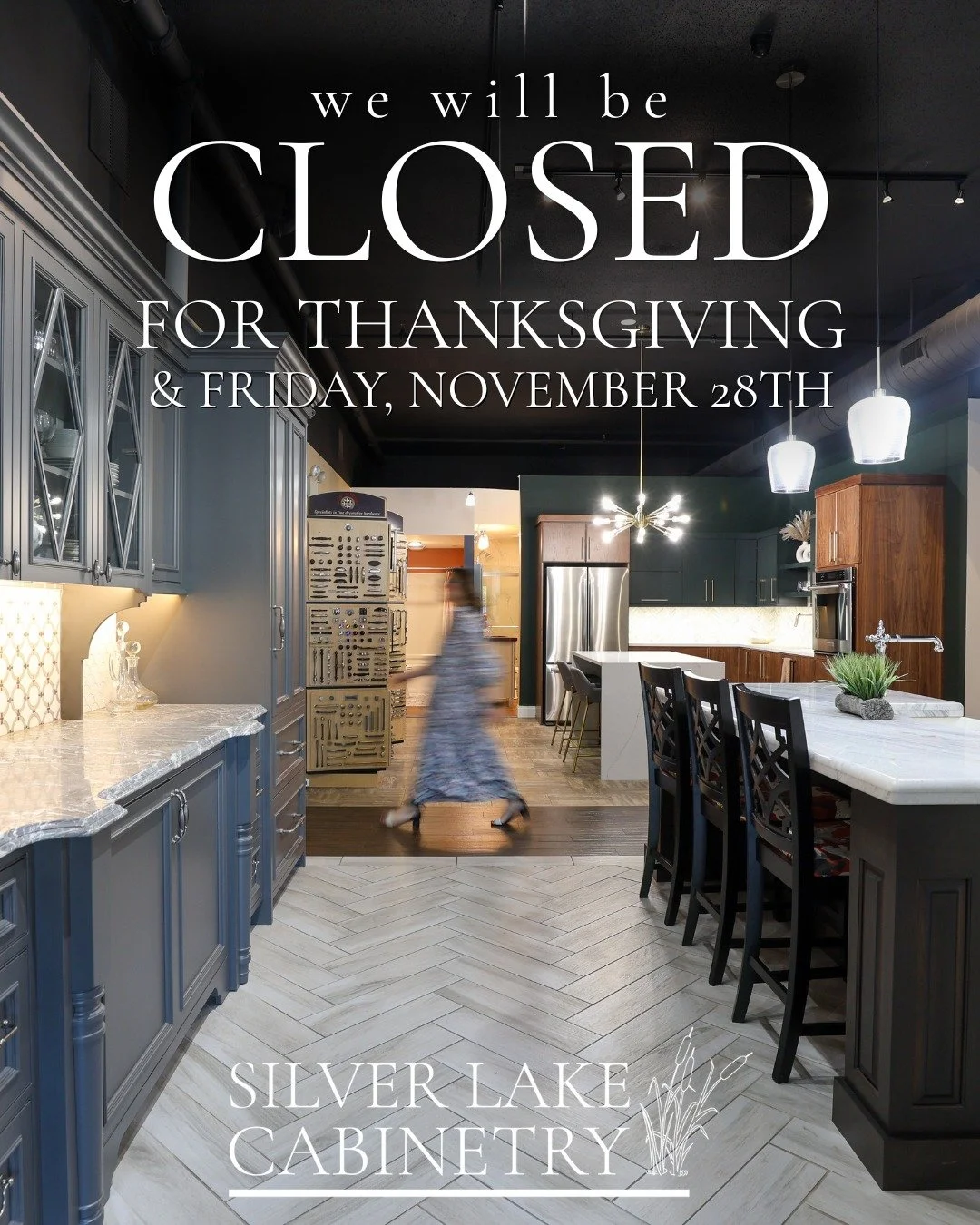 We are excited to see you Saturday, November 29th, when we reopen.