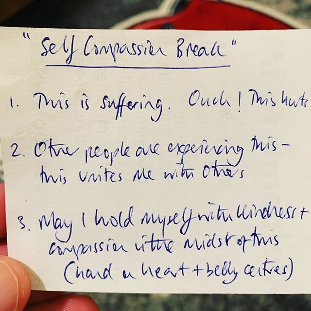 While Pesach/spring cleaning I came across this note from my most recent @insightmeditationsociety silent retreat. I became ill during the retreat, and was feeling poorly emotionally as well as physically. I wrote a note to the teachers, and teacher 