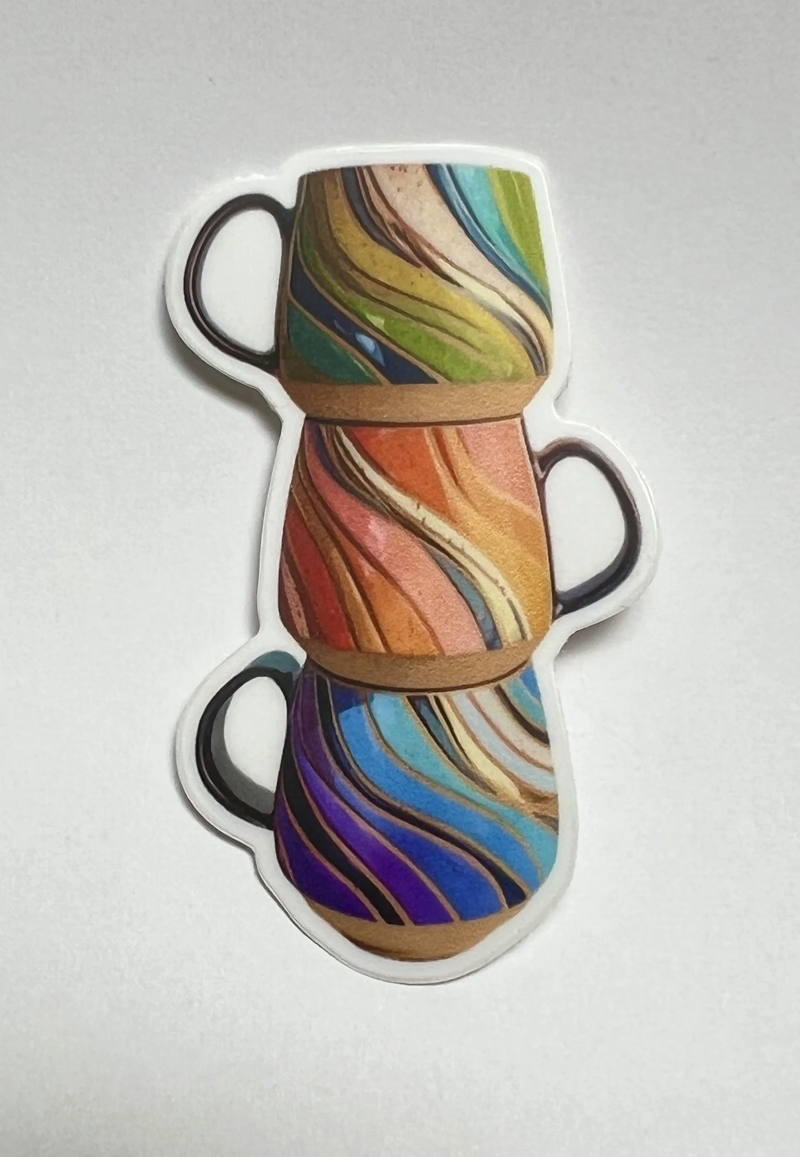 Mug stack sticker