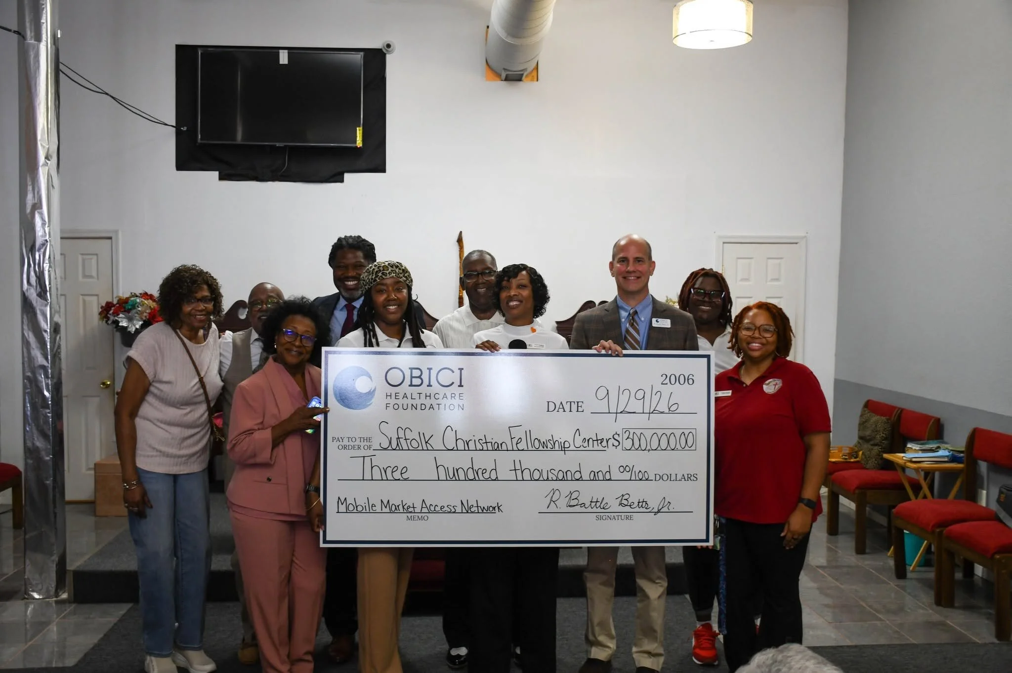 Obici Healthcare Foundation Grant