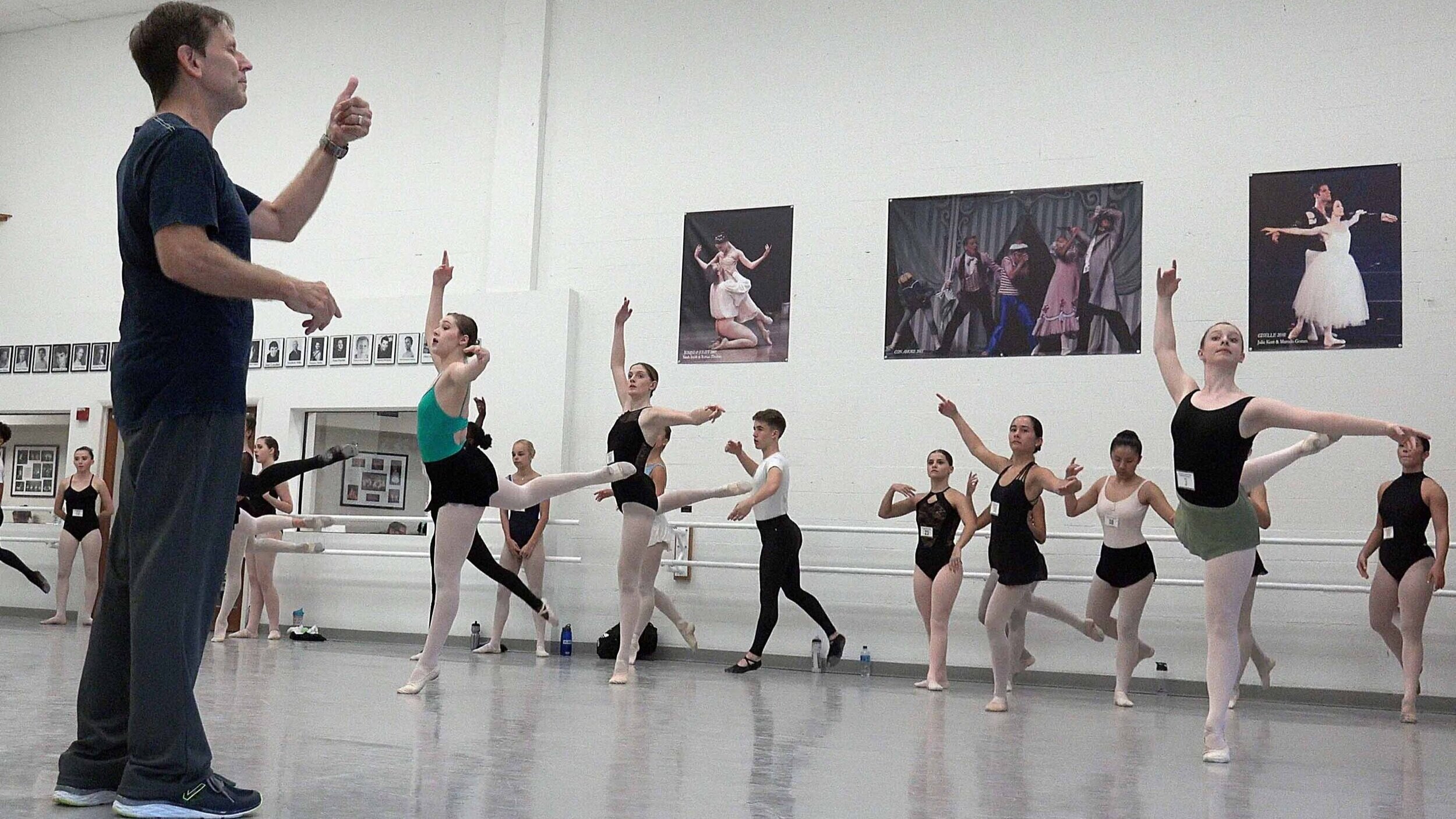 Jay Kirk, Point Park, ballet class - Photo by Don Tolj