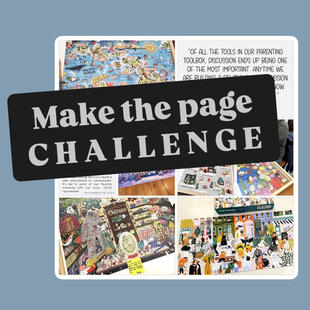 Do you have a family tradition or favorite experience unique to your family that you haven&rsquo;t documented? 
 I challenge you to make that page today! 

Send your pages (with your instagram handle) to submissions@beckyhiggins.com if you&rsquo;re o