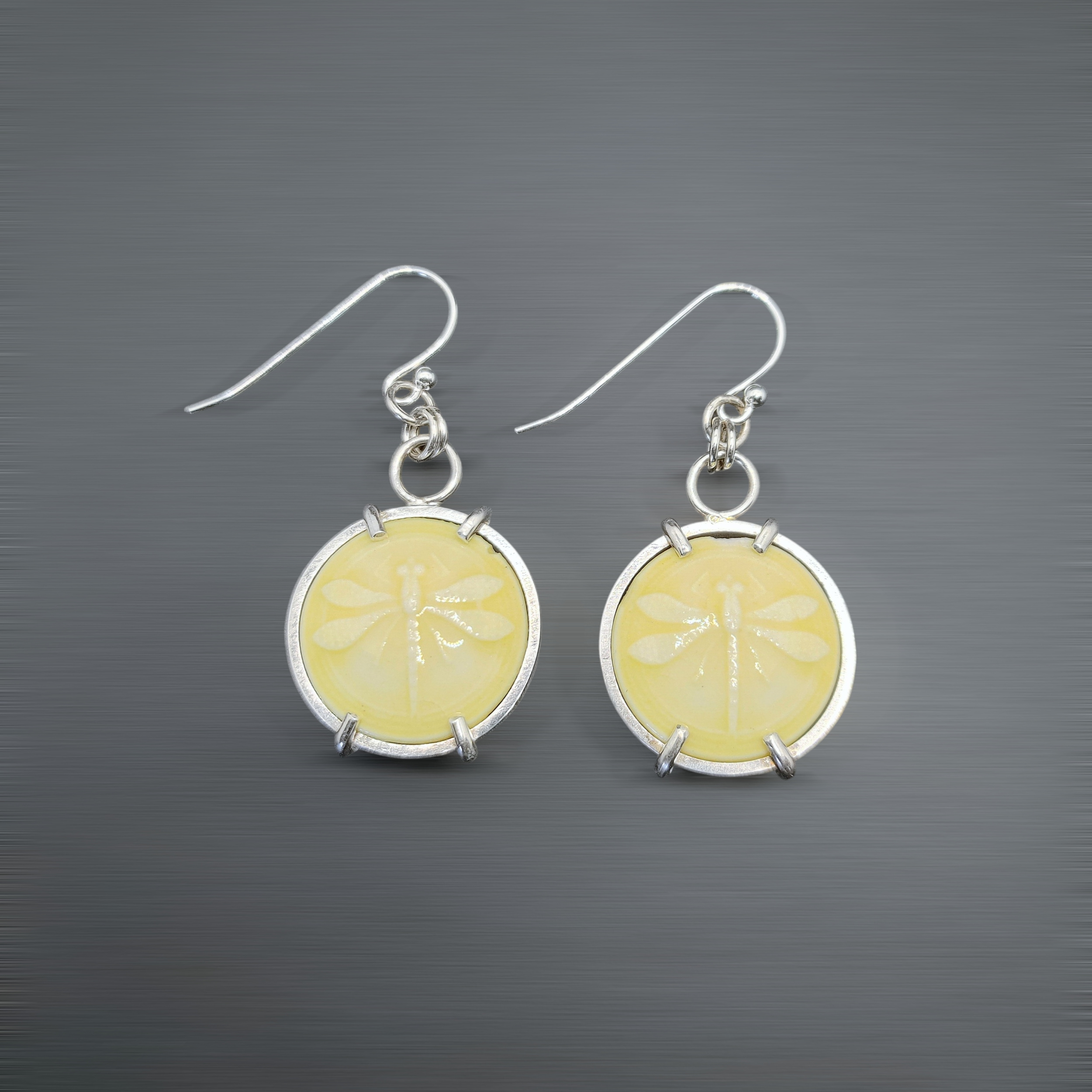 Ceramic Dragonfly Earrings