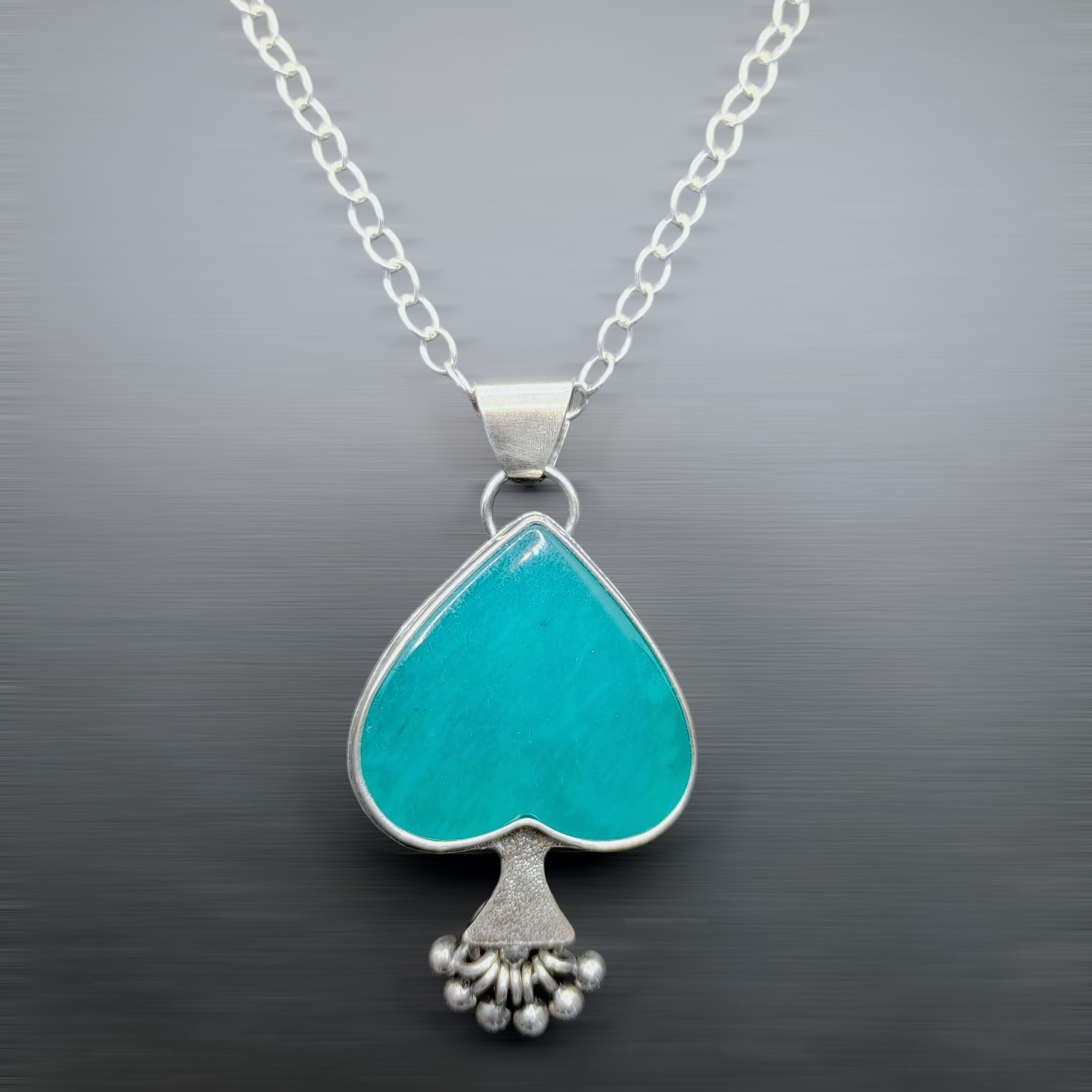 Amazonite Spade Necklace