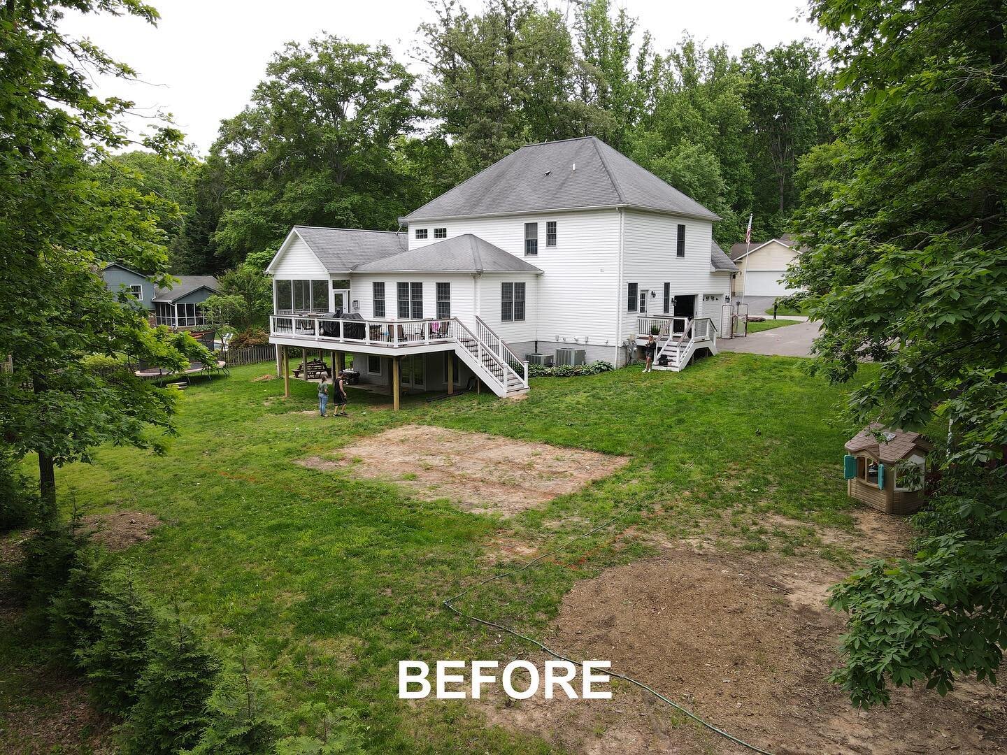 Swipe to see this backyard transformation!! 
🌾🌳🌱 ➡️ 😎🌴💦