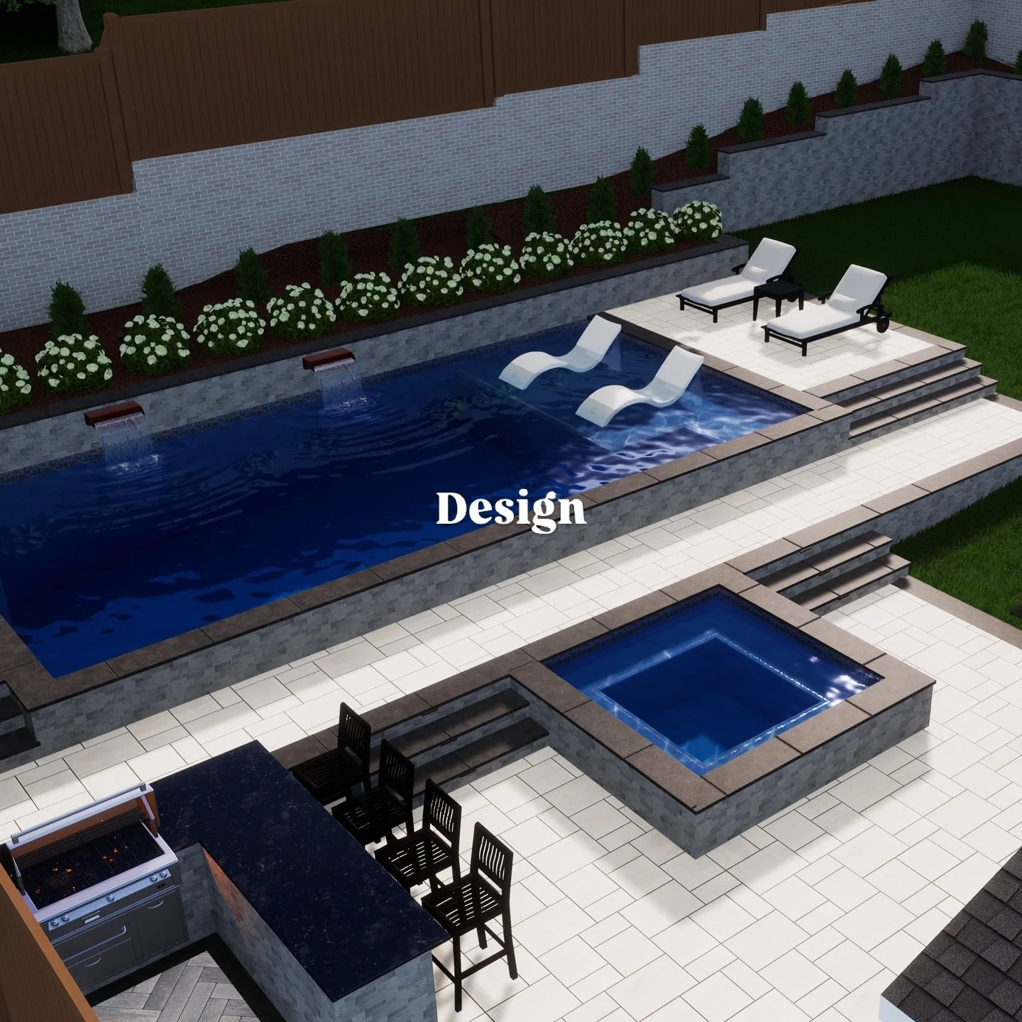 What you&rsquo;re looking at isn&rsquo;t a revised rendering&hellip;
It&rsquo;s the original design &mdash; built exactly as planned.

Swipe to see where this started &rarr;

What began as a blank (and very different) backyard was first brought to li