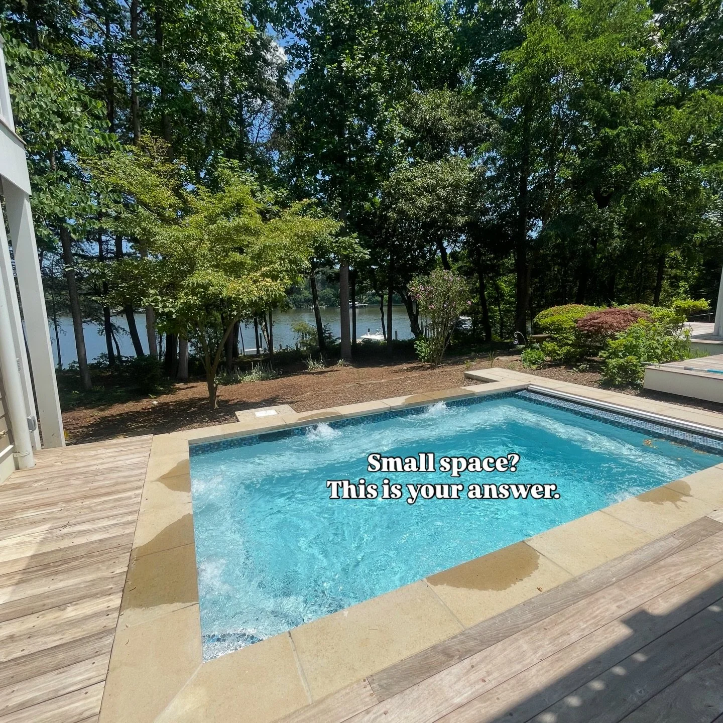 Plunge pools are proof that you don&rsquo;t need a huge backyard to have a luxury outdoor space.

A plunge pool is a smaller, deeper pool designed more for relaxing, cooling off, and soaking&mdash;rather than swimming laps. Think of it as the perfect