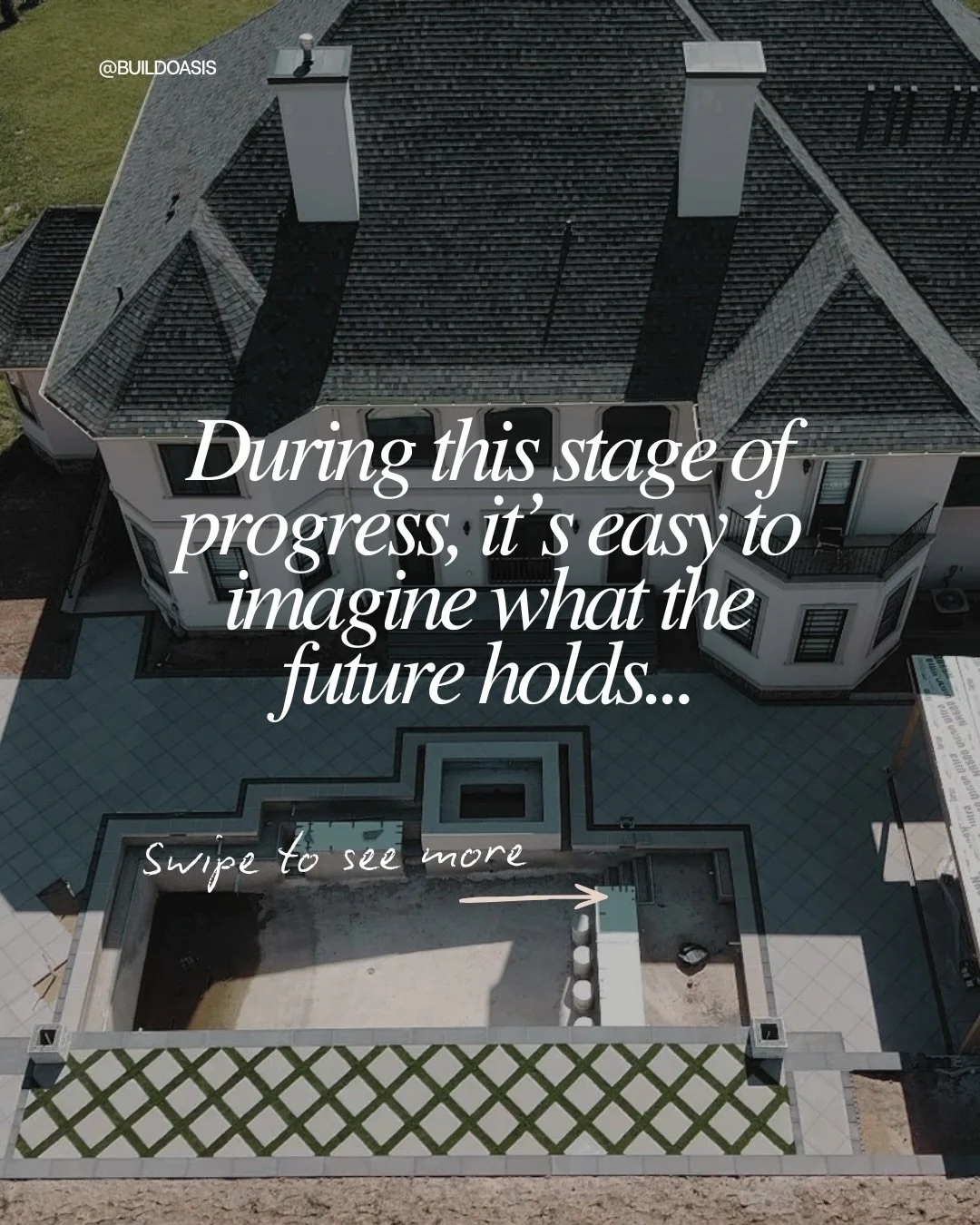 Most people see just a construction site. We see the beginning of something extraordinary. Because it&rsquo;s right here that imagination starts taking shape and the vision for the final result comes to life.✨

A custom pool designed for summer after