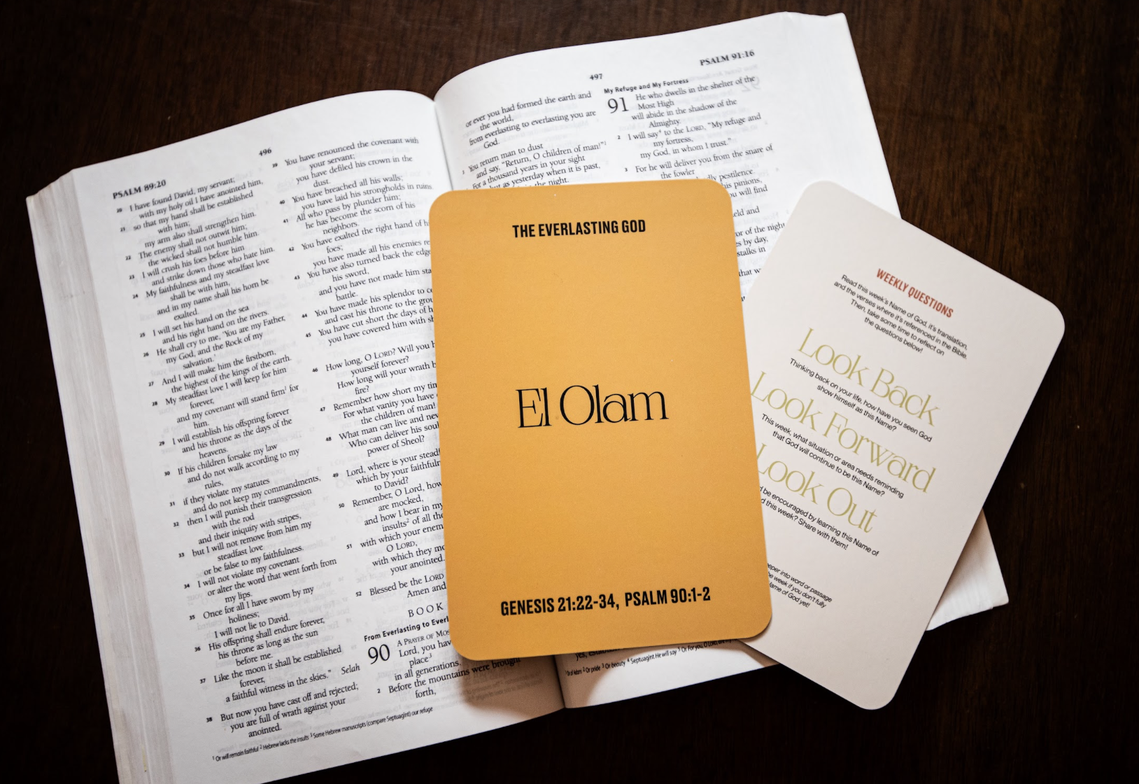 With each set comes with one Weekly Question Card, featuring three questions to further reflect on God's presence in your life