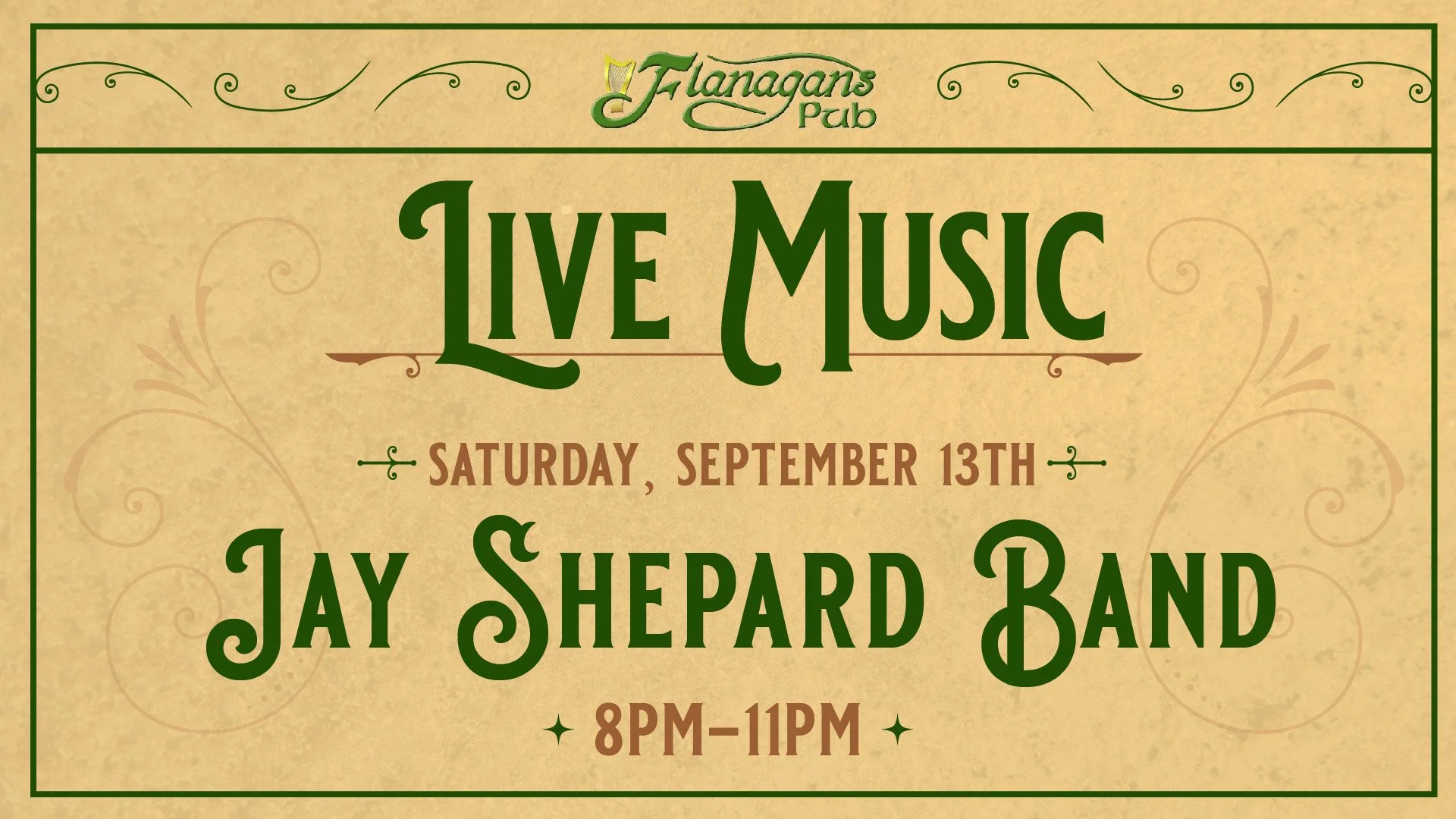 Live Music by Jay Shepard Band — Flanagan's Pub
