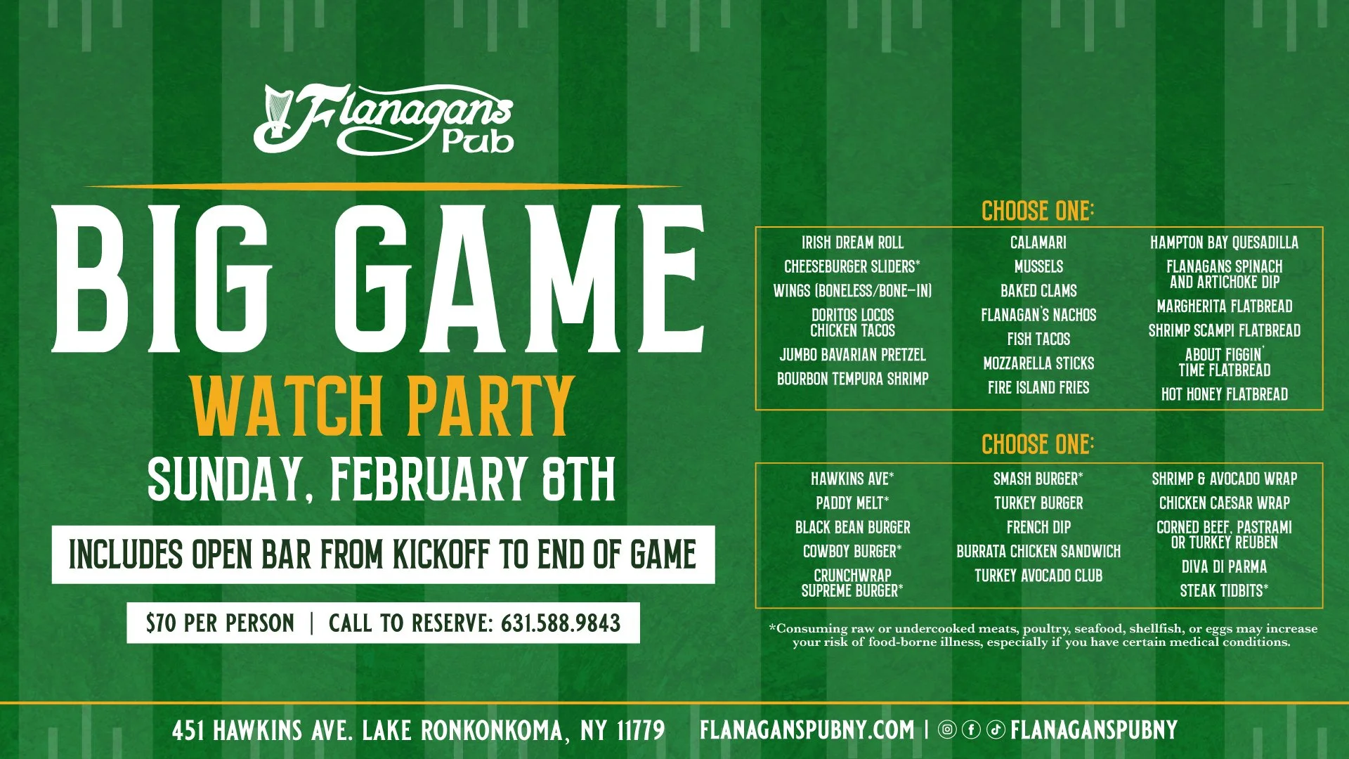 Big Game Watch Party