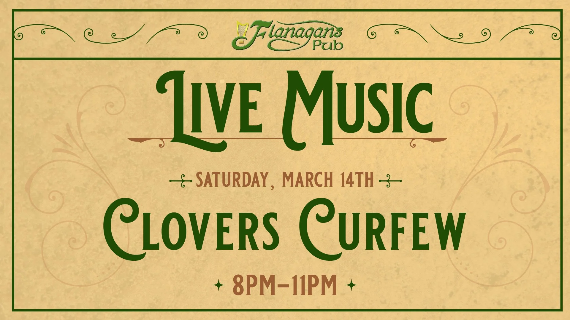 Live Music by Clovers Curfew
