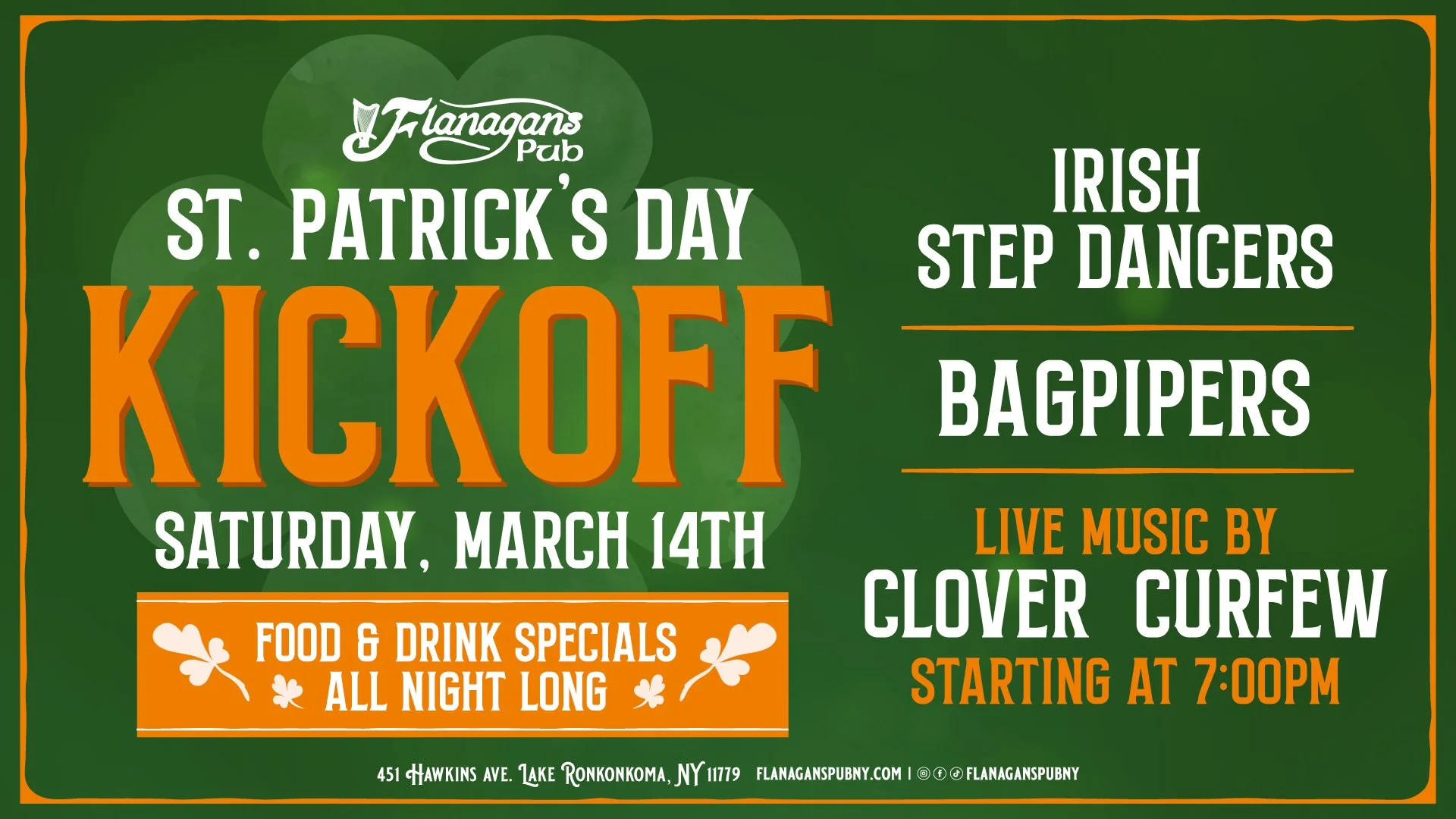 St. Patrick's Day Kickoff