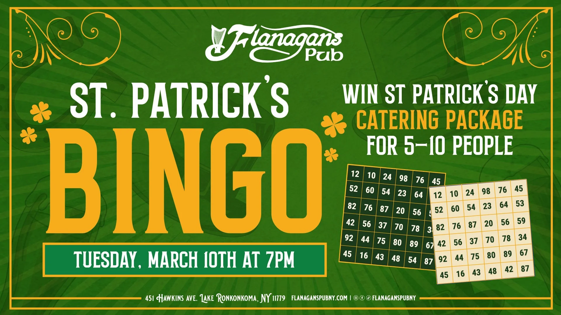 St. Patrick's Bingo
