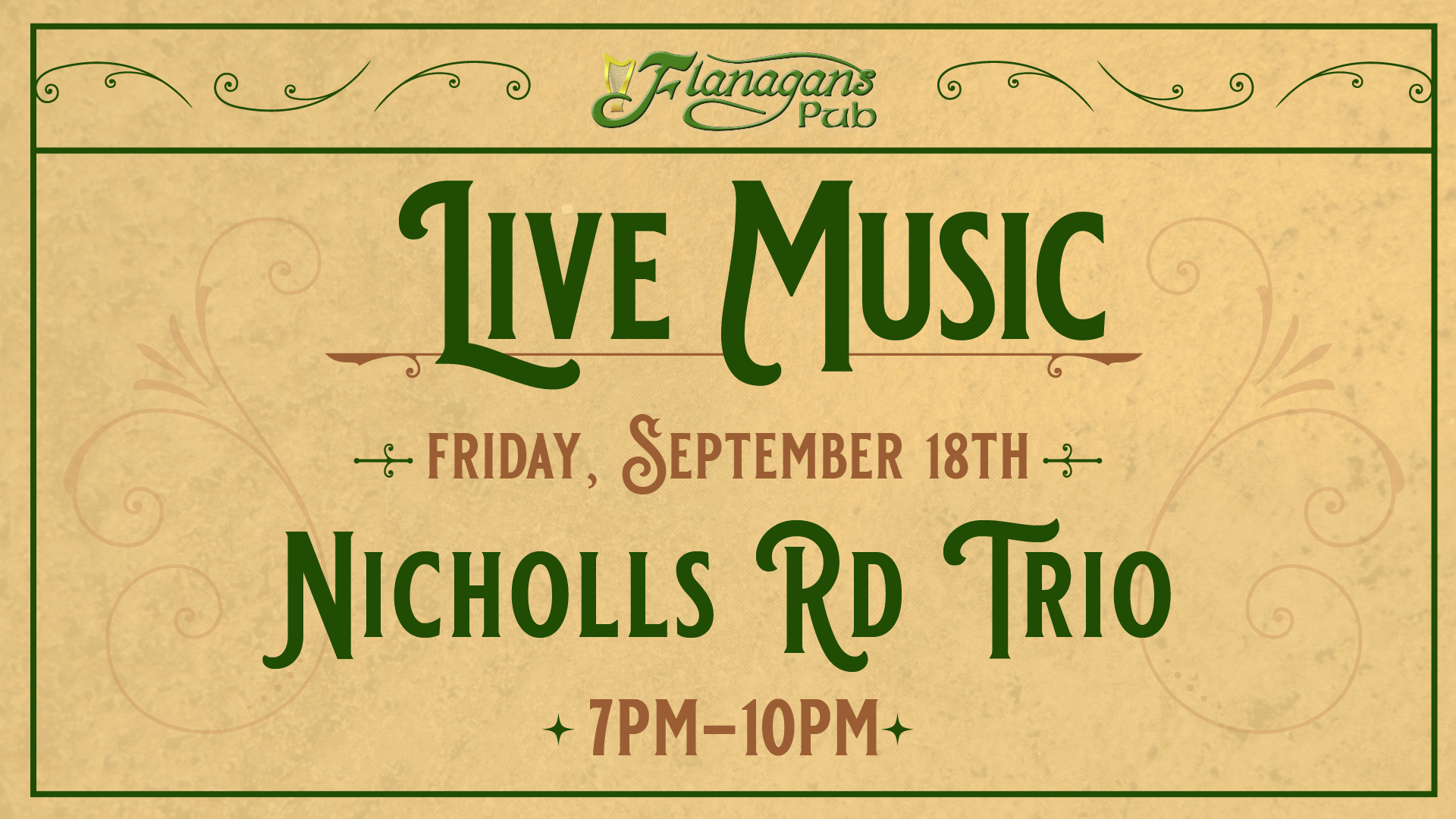 Live Music by Nicholls Rd Trio