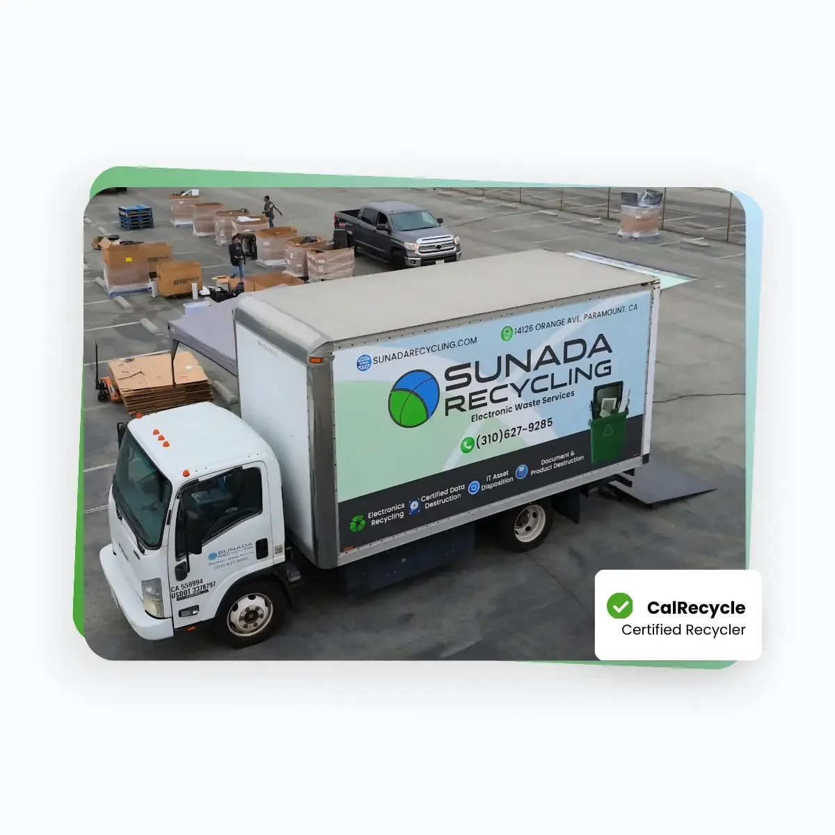 Sunada Recycling Truck Los Angeles