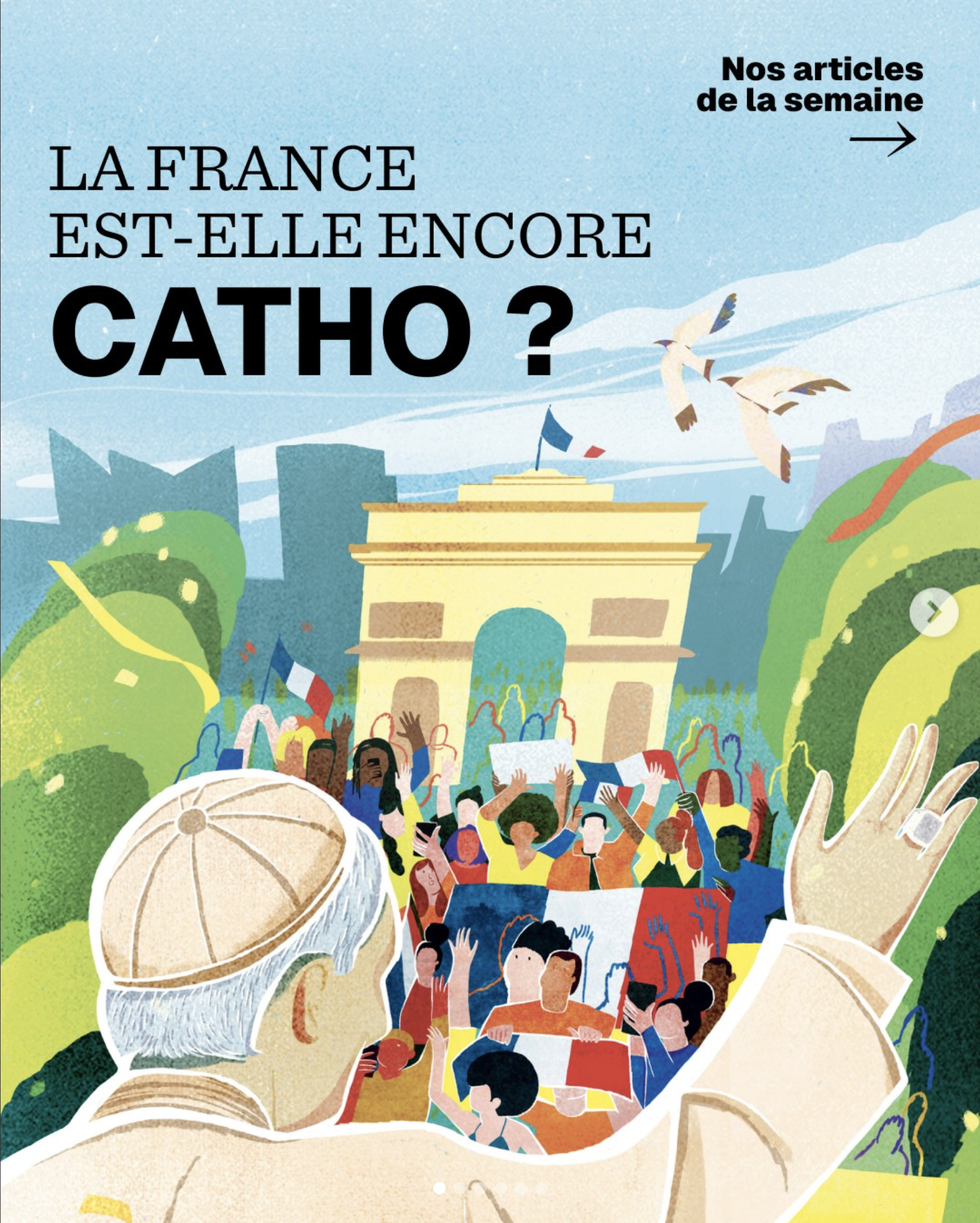 Cover illustration for Le 1 Hebdo