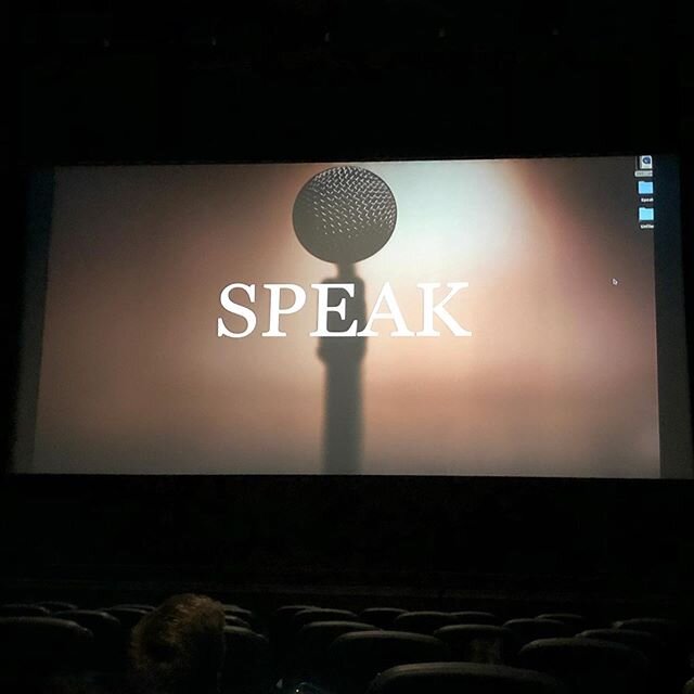 And so our journey continues. The first screening of @speakshortfilm, for cast, crew and the people who helped get the film made and supported us along the way. &mdash;
Thank you to everyone who got us here, and attended today. Can&rsquo;t wait to sh