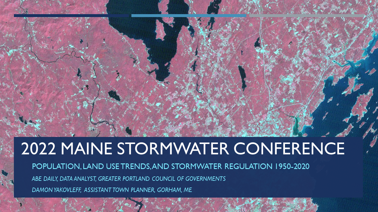 Population, Land Use Trends, and Stormwater Regulation 1950-2020
