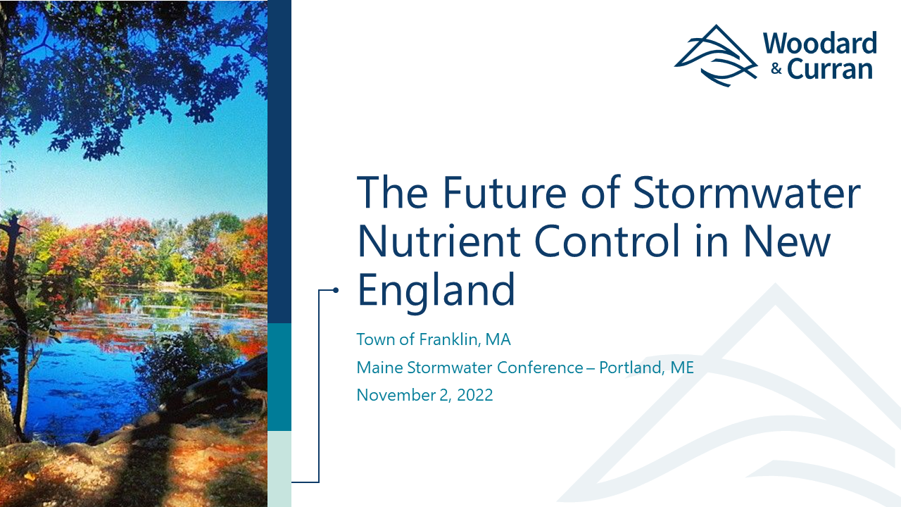 The Future of Stormwater Nutrient Control in New England