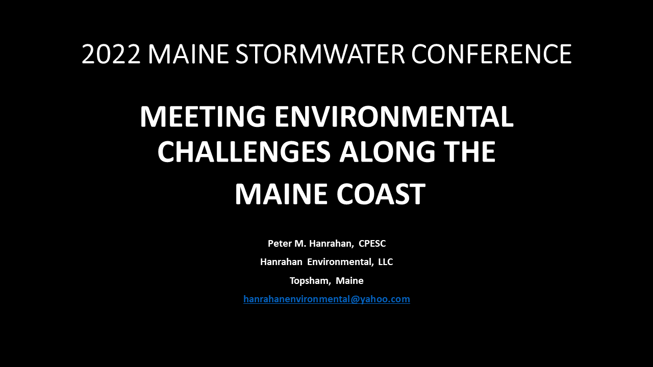 Meeting Environmental Challanges Along the Maine Coast