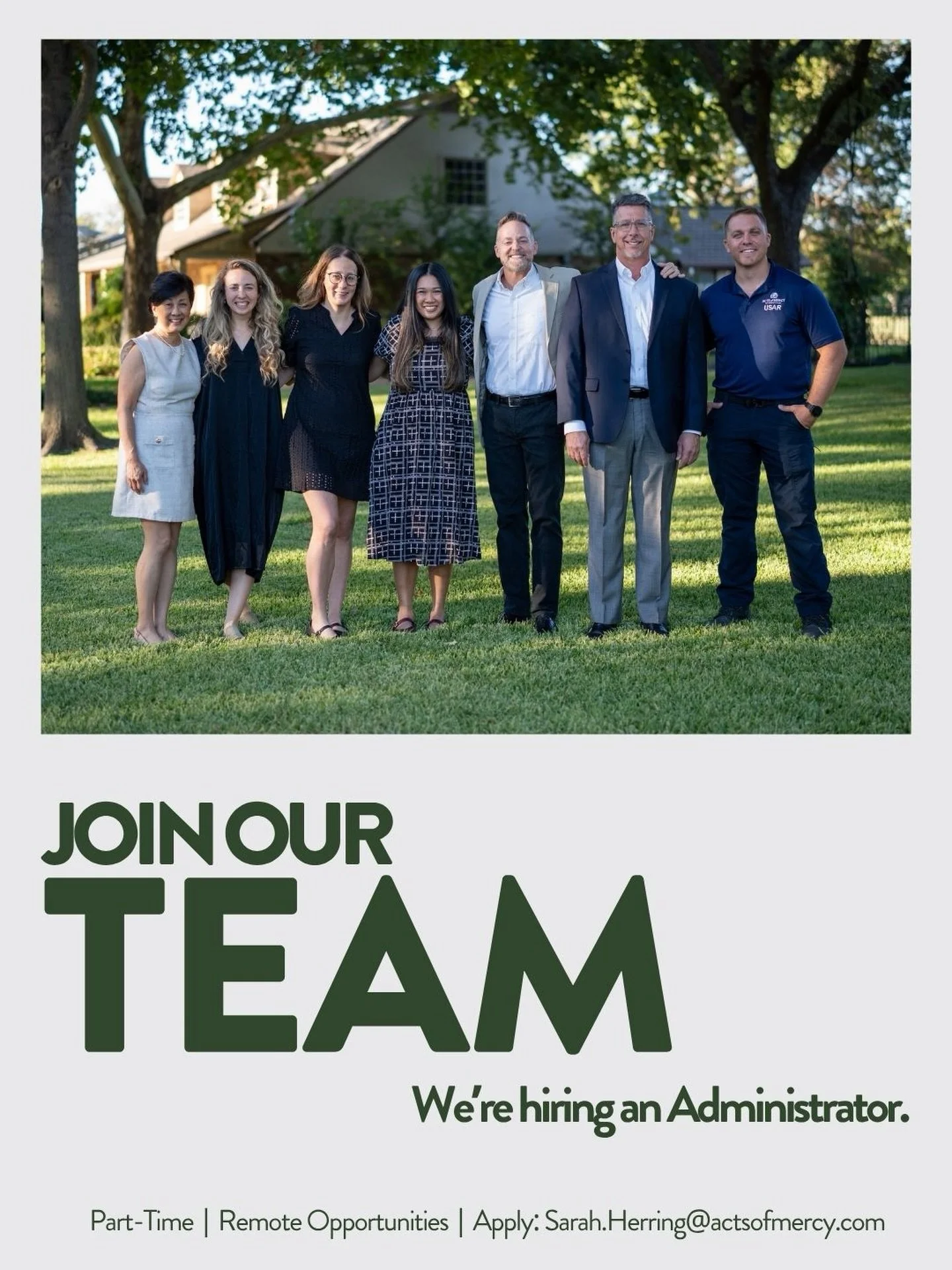 Every response is built on the details.

We&rsquo;re hiring an Administrator to help carry the work behind the scenes &mdash; keeping our teams ready to bring the help and hope of Jesus when crisis strikes.

Email your Cover Letter and Resume to appl