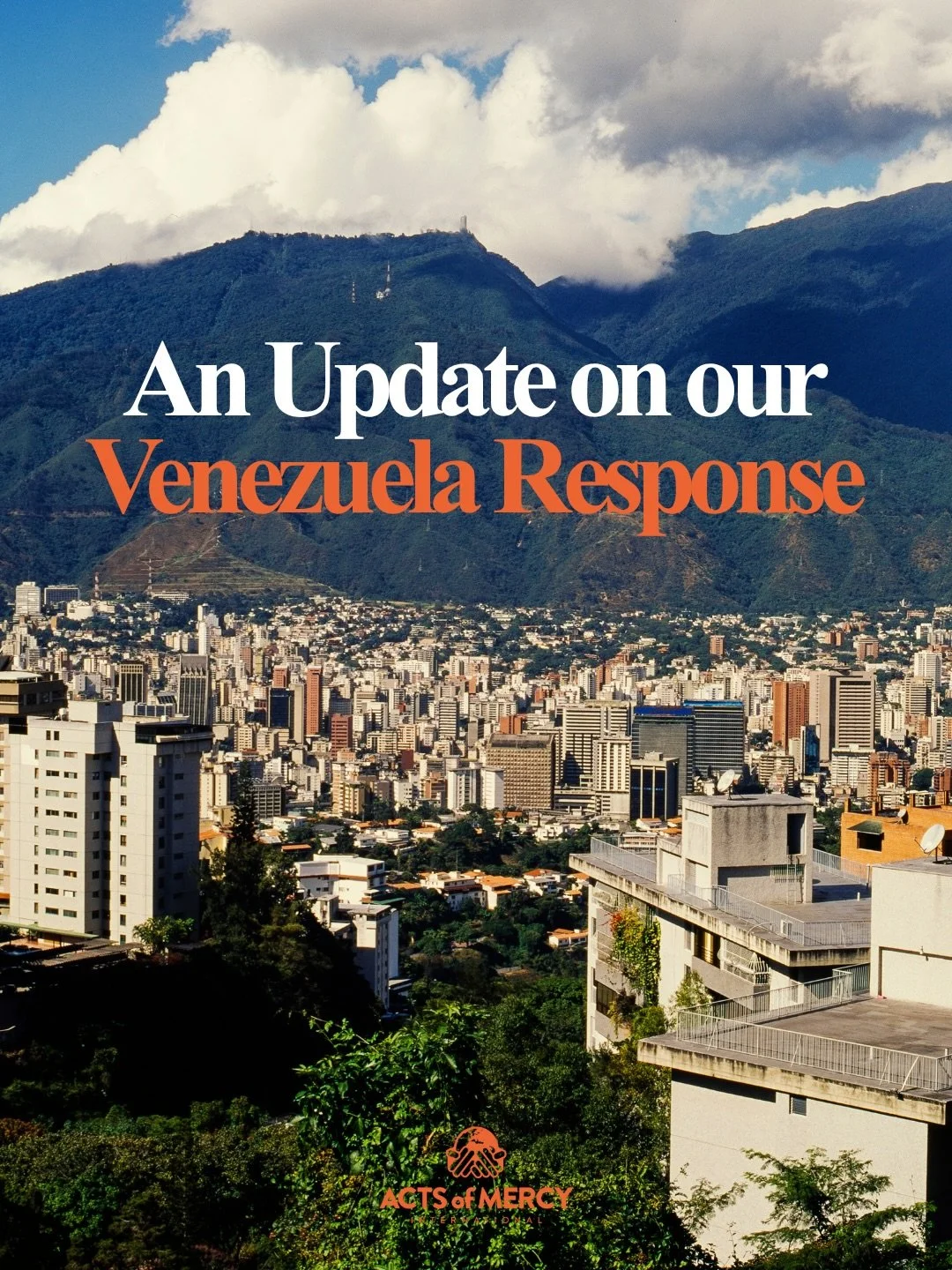An update on our response to the devastating earthquakes in Venezuela. 🇻🇪

Join us in praying, giving, and responding as the Lord opens doors. Learn how you can get involved at the link in our bio.

#venezuela #actsofmercyinternational