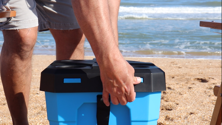 cooler umbrella stand