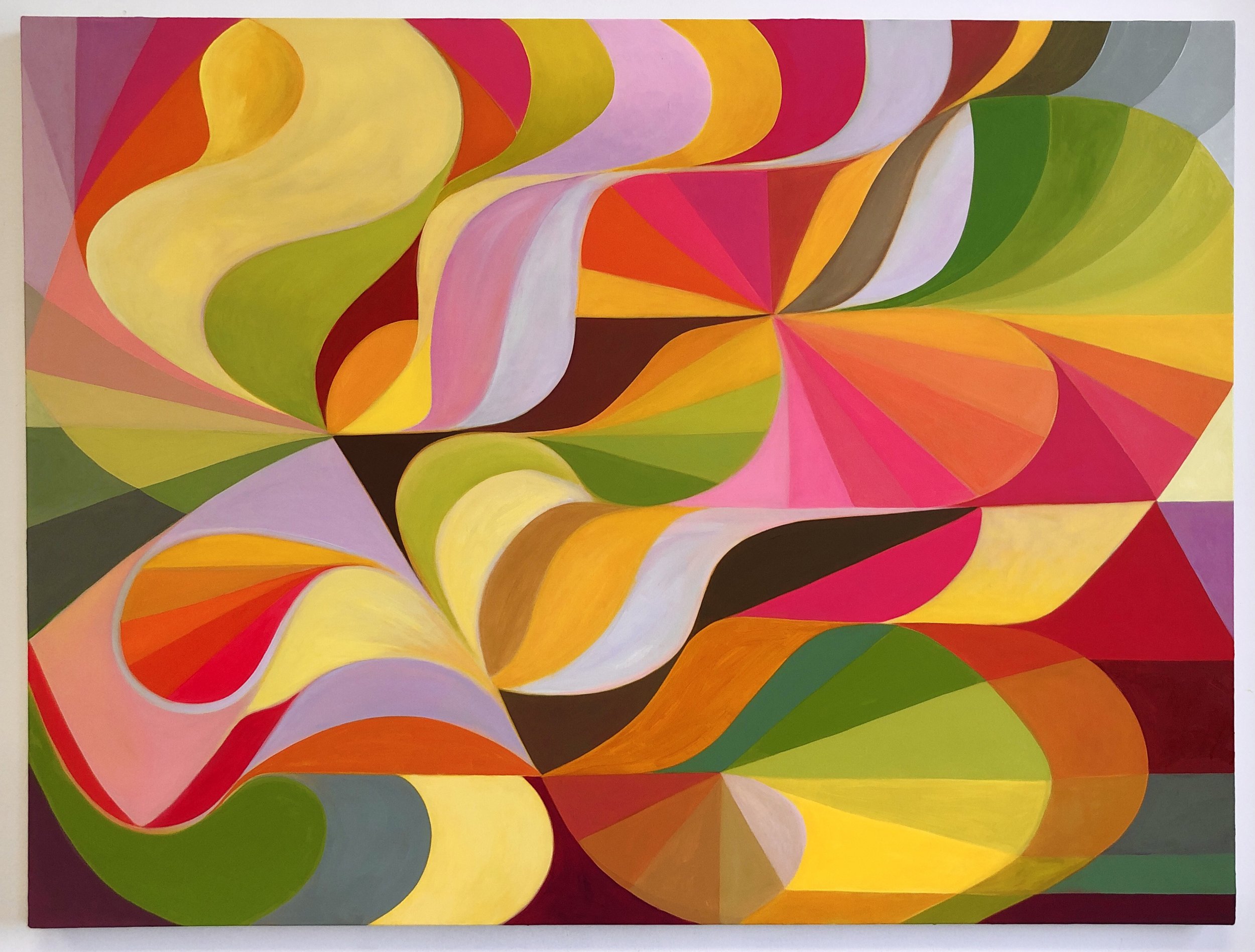 Her Burning Body, 36" x 48", oil on canvas, 2021