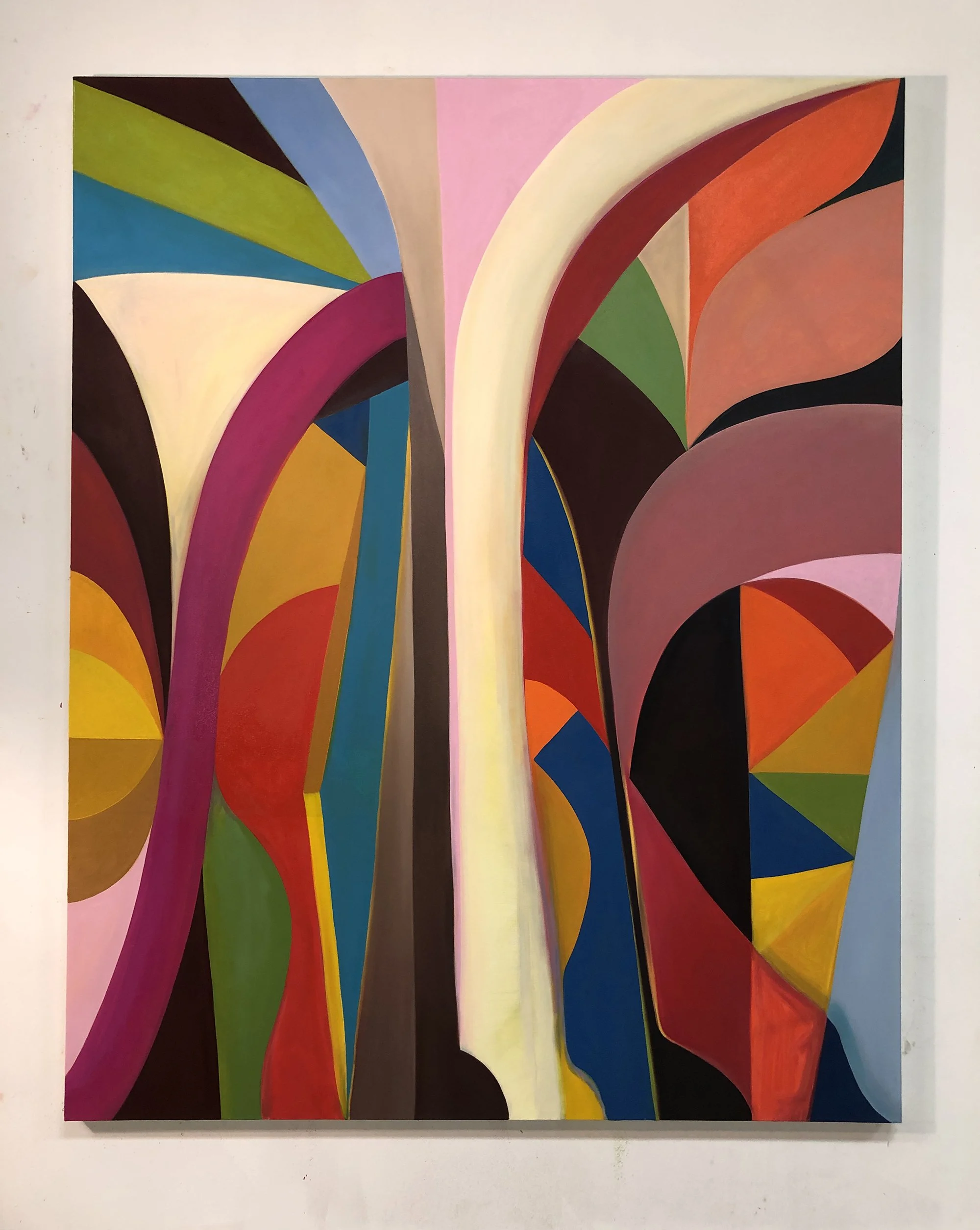 Escalier Lefuel, 60" x 48", oil on canvas, 2019