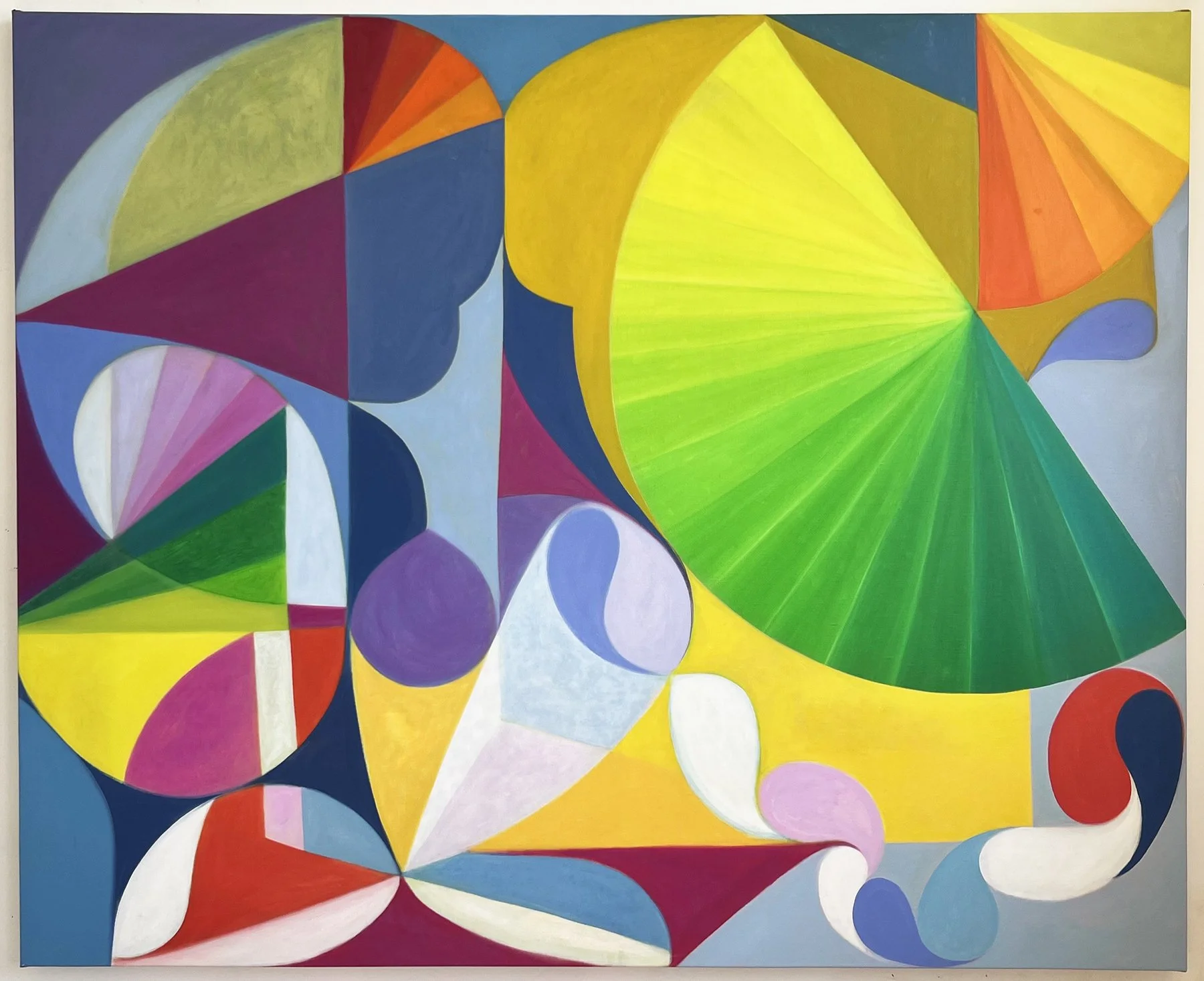 A Bouyant Affair, 52" x 60", oil on linen, 2024