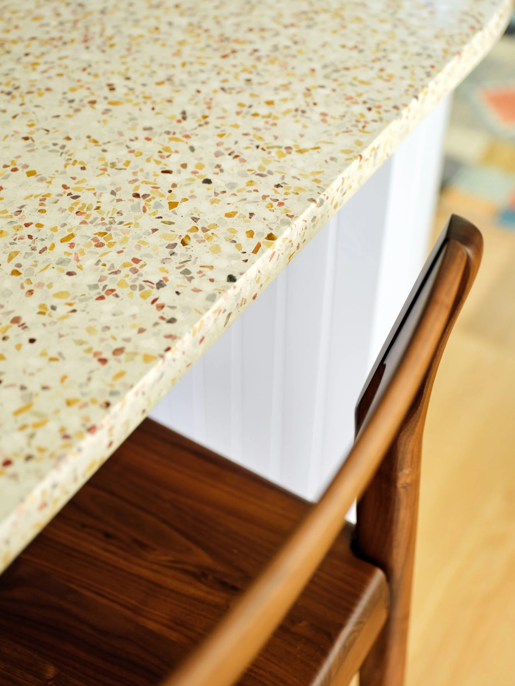 Happy Vibes Kitchen Island Surface Close up Milton-271 Helios Design Group.JPG