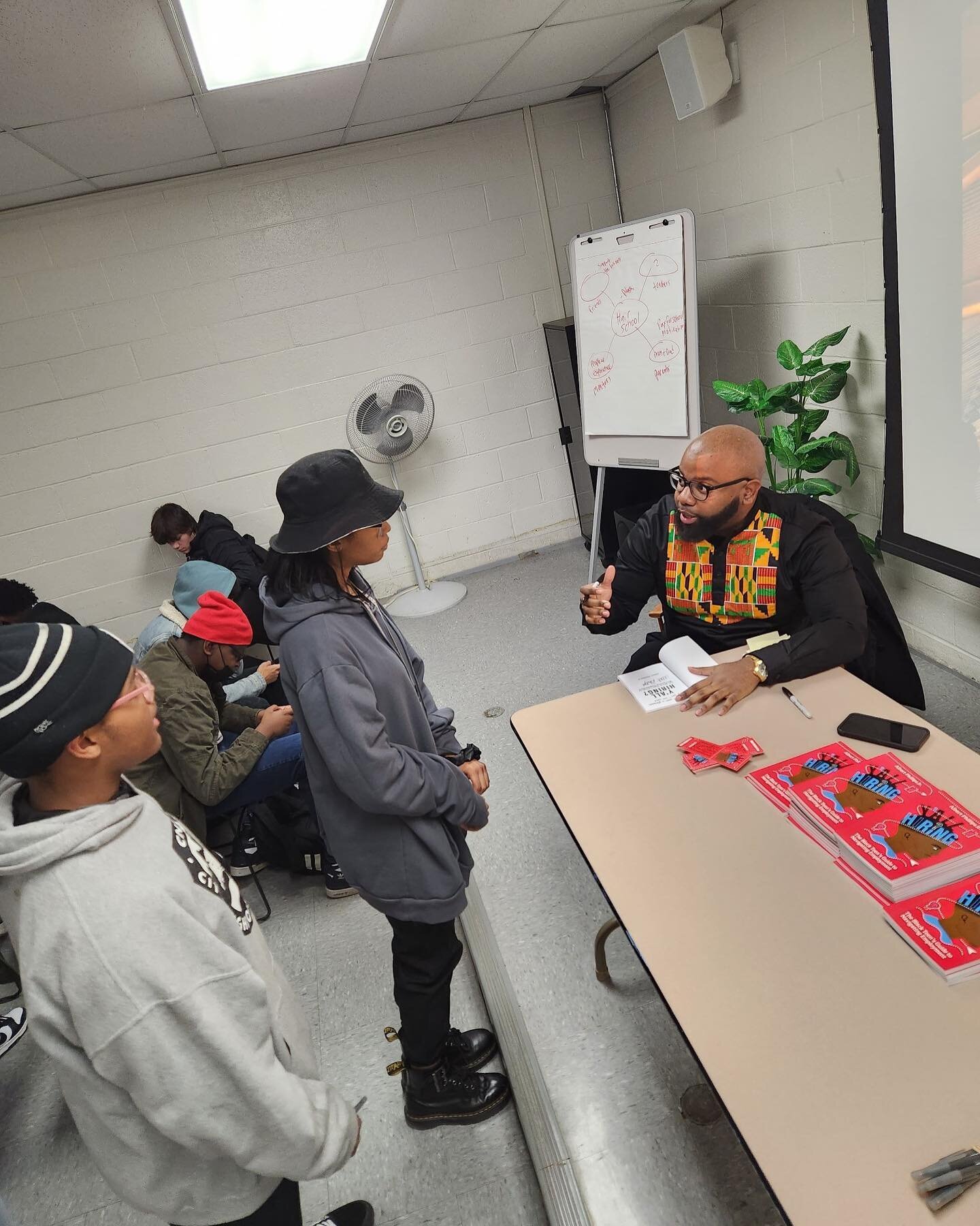 For Black History Month, I partnered with @prattlibrary to converse with 100 Baltimore area teens about navigating employment, goal attainment, and book publishing. This type of intimate, in-person experience has been on my wish list since I publishe