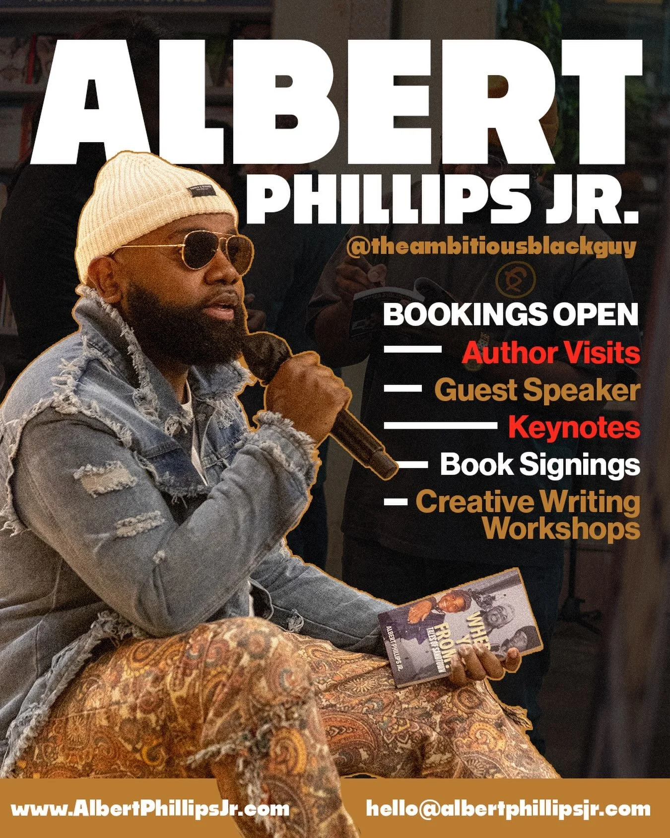 Allow me to reintroduce myself.

Hello to the new people and the ones who&rsquo;ve been down since I had cornrows in high school. My name is Albert Phillips Jr. 

I&rsquo;m a Baltimore-bred, award-winning writer, educator, program director, and beard