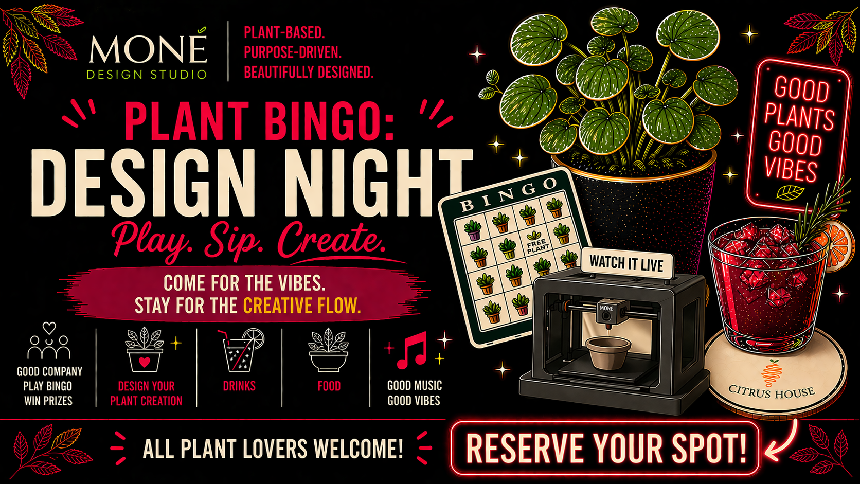 Plant Bingo - Design Night 