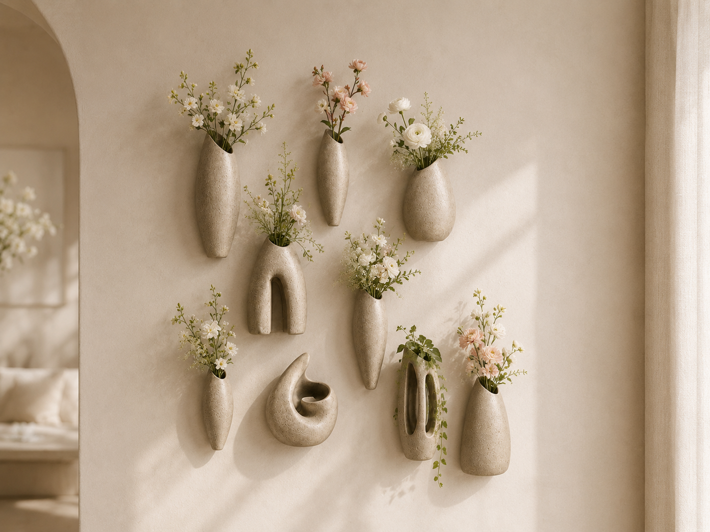 The Colony Nine: Nine‑Vase Botanical Wall Art Workshop | Moné Design Studio