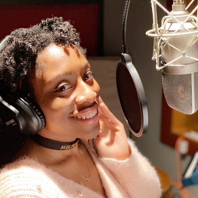 This is currently one of my most happy places! Being in the booth and being able to record, voice act is one of my aspiration goals!  Molding and perfecting my craft as a voice actress. This is me doing a commercial for the Southern Hospital stroke A