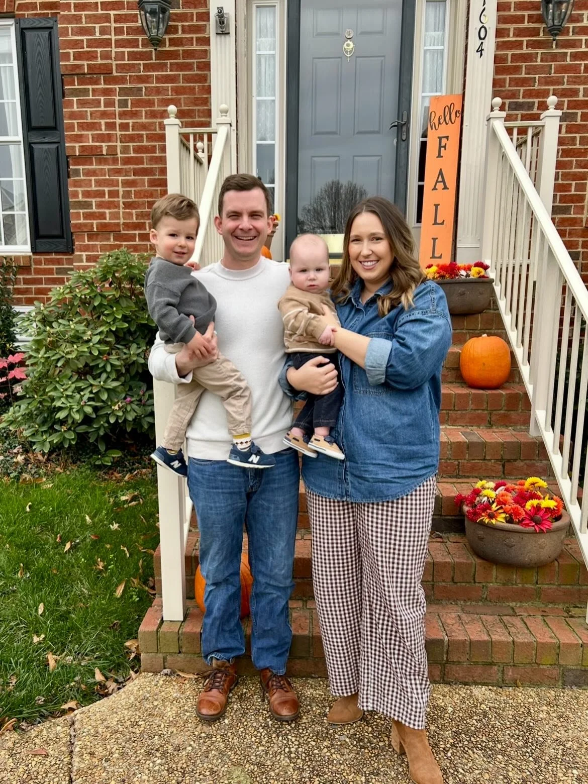 happy thanksgiving 🍁 thankful for our families, each other, and our clients 🧡🤎 and our newest addition coming to the team February 2026 💙🩷