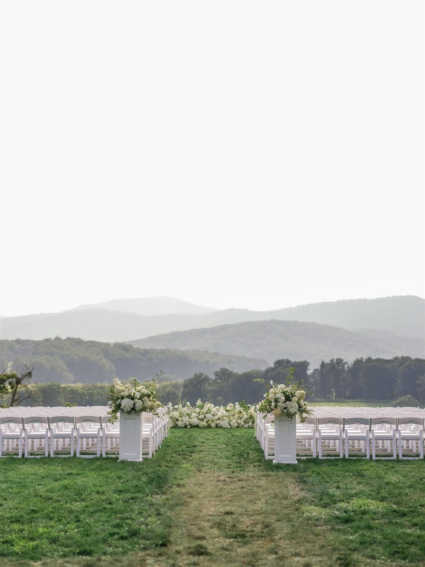 more ceremonies like this please ✨
.
.
.
photographer: @erinwilsonphoto 
venue: @pippinhillfarm 
rentals: @argentevents 
florals: @steelcutflowerco @steelcut_va 
video: @whiteflair_productions 
portrait: @sv.fineart