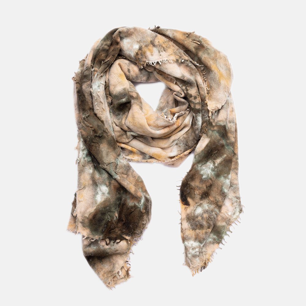 OOLALA BURNT OLIVE CASHMERE SCARF