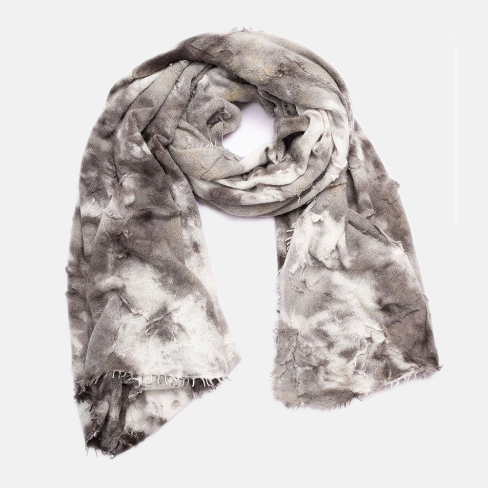 OOLALA BROWN CAVIAR CASHMERE SCARF