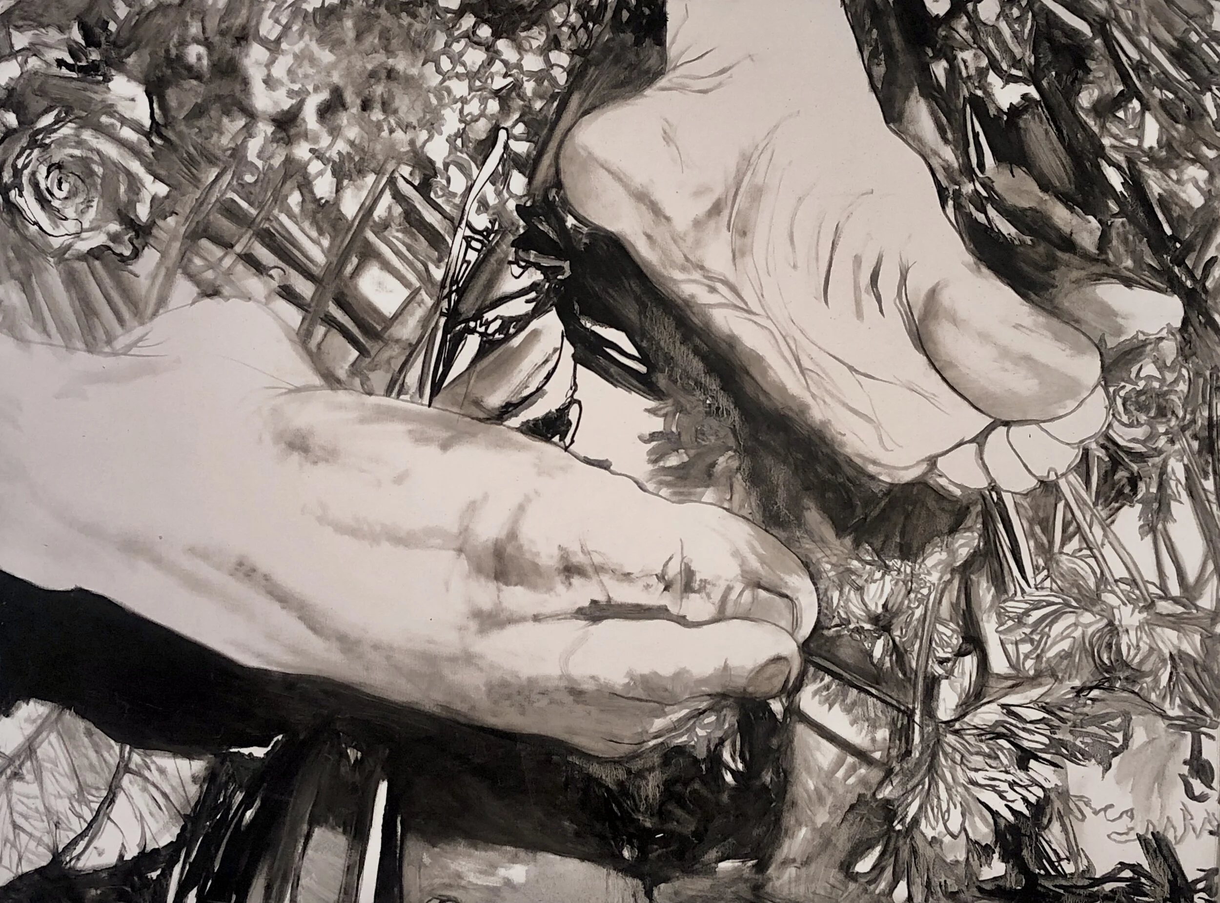 Garden Path
2020, oil on canvas, 48x36x1.5” 			
$3800