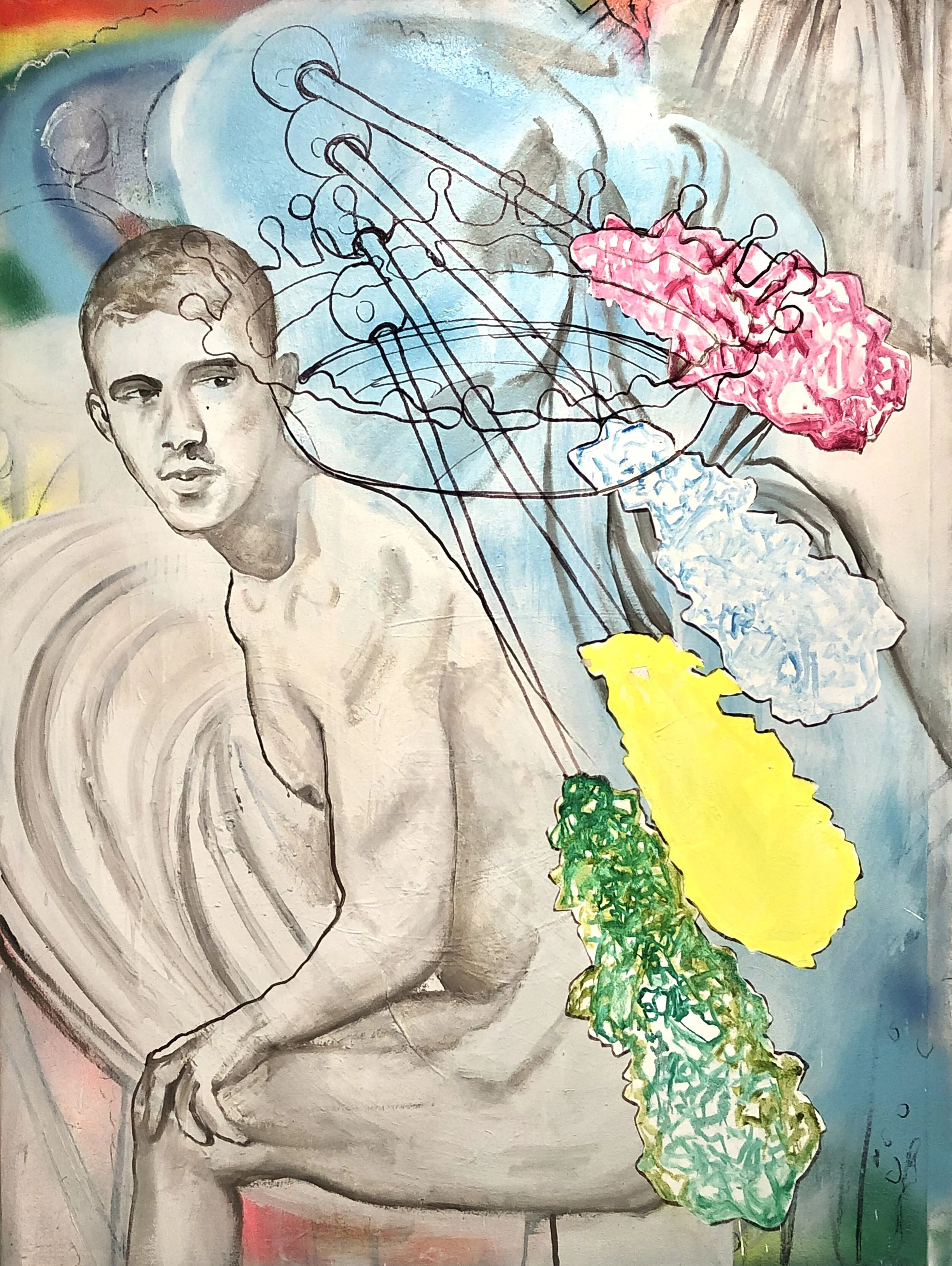 Rock Candy 
2019, oil on canvas, 47x64x1.5”			
$5200