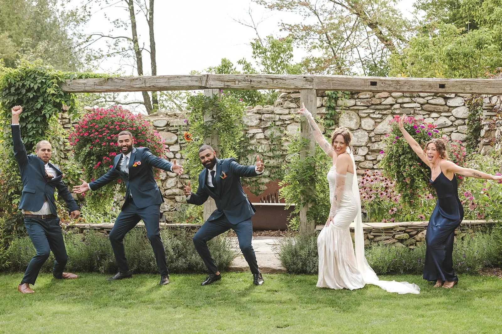 Wedding Party Celebrating  Fedora Media  Backyard Wedding.jpg