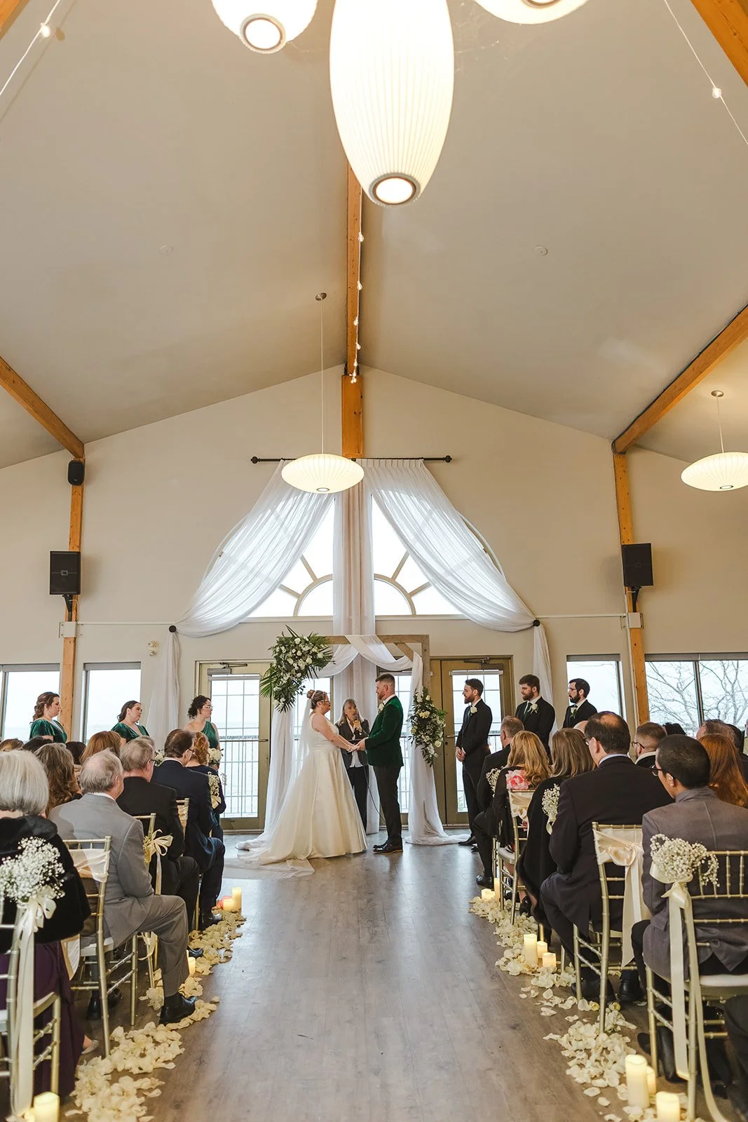Wedding Ceremony Moment Aisle View Fedora Media Hamilton Ontario The Lakeview.jpg